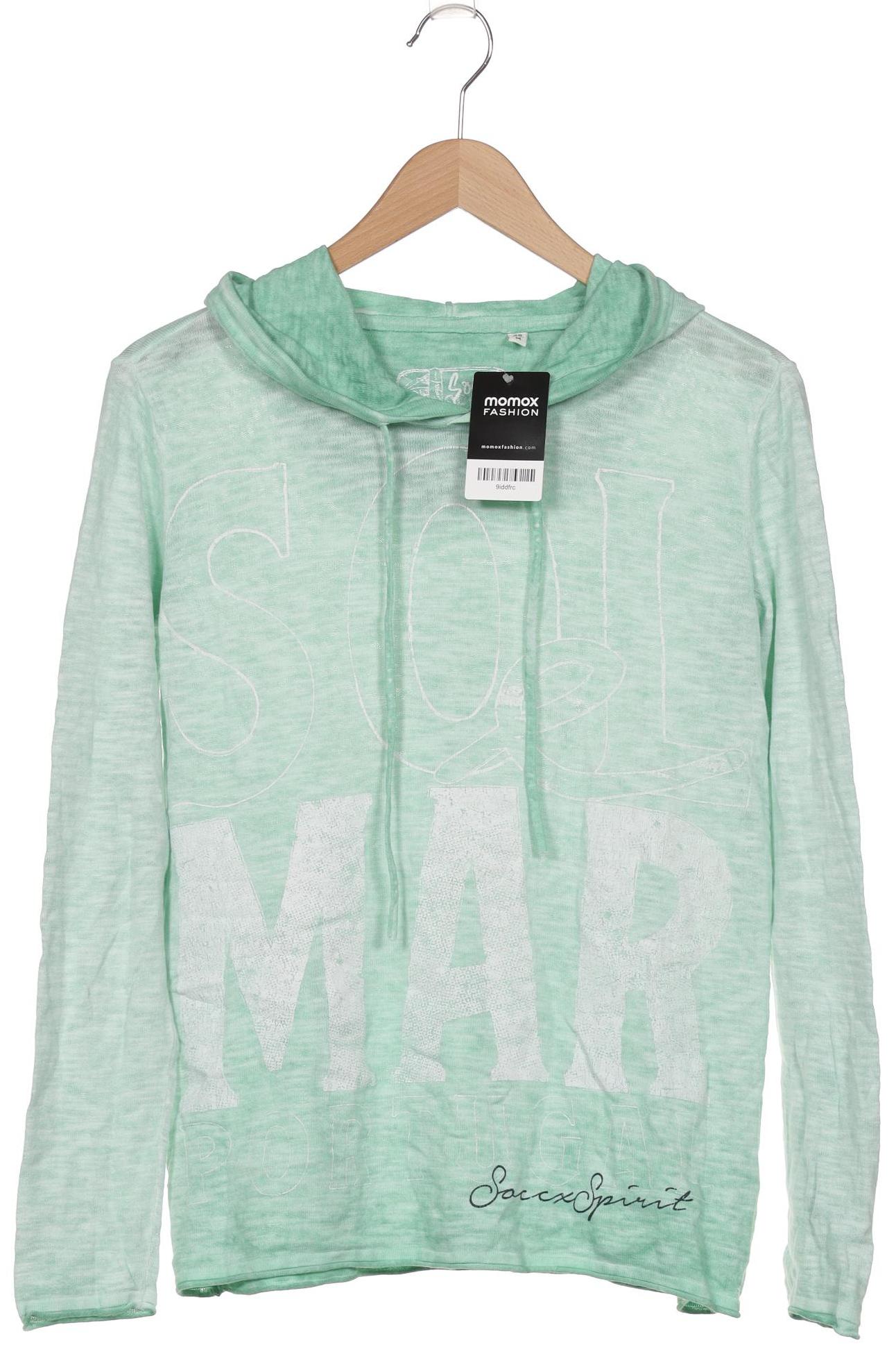 

Soccx Damen Kapuzenpullover, hellgrün, Gr. 38
