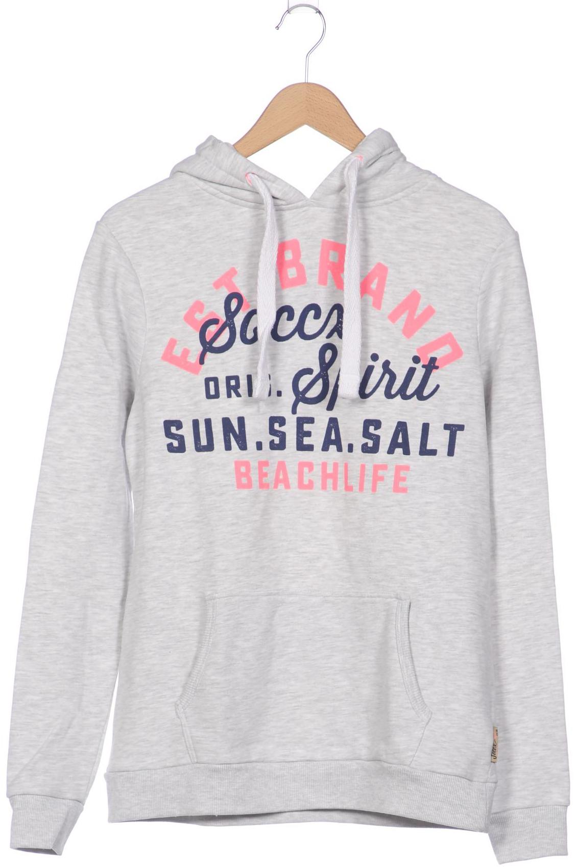 

Soccx Damen Kapuzenpullover, grau, Gr. 40