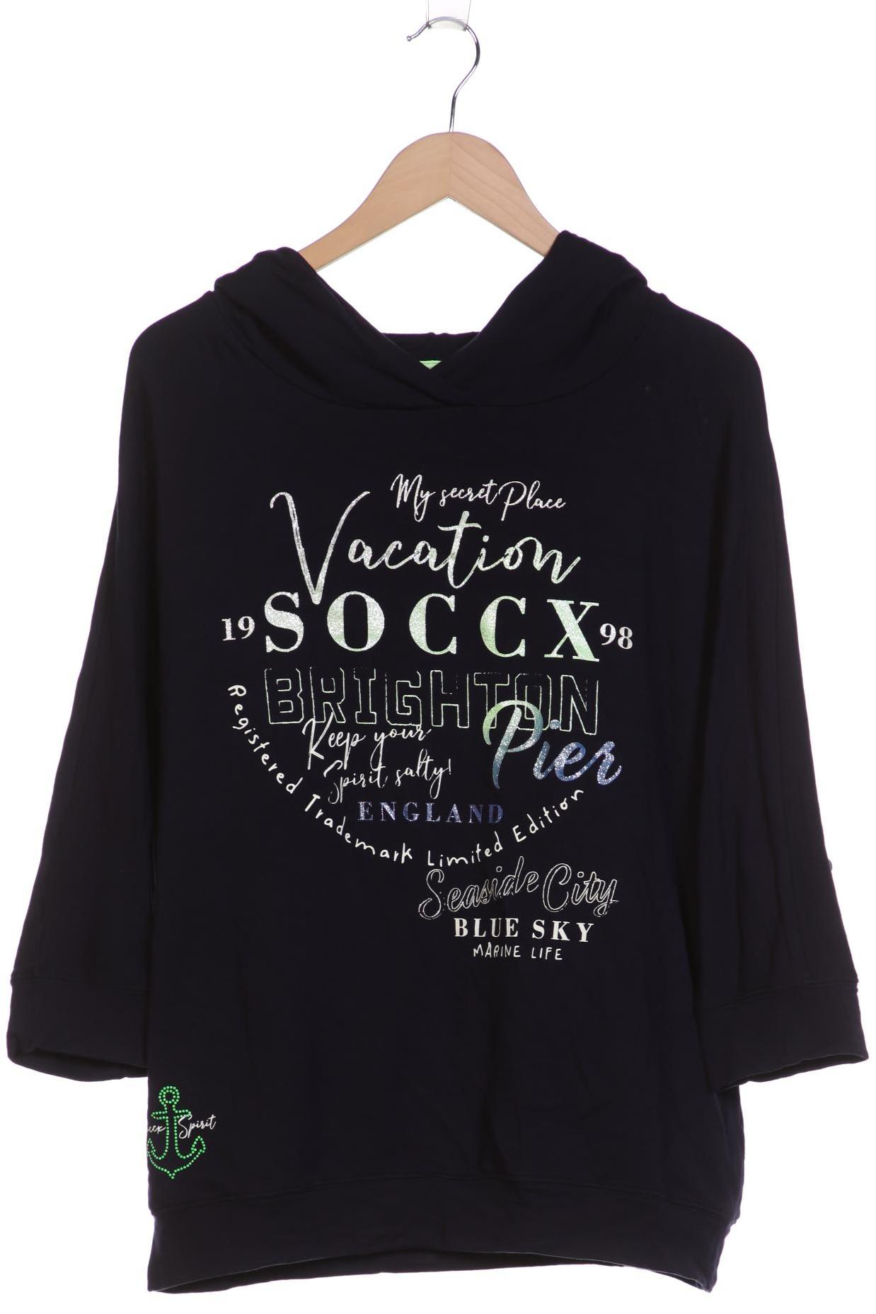 

Soccx Damen Kapuzenpullover, marineblau, Gr. 42