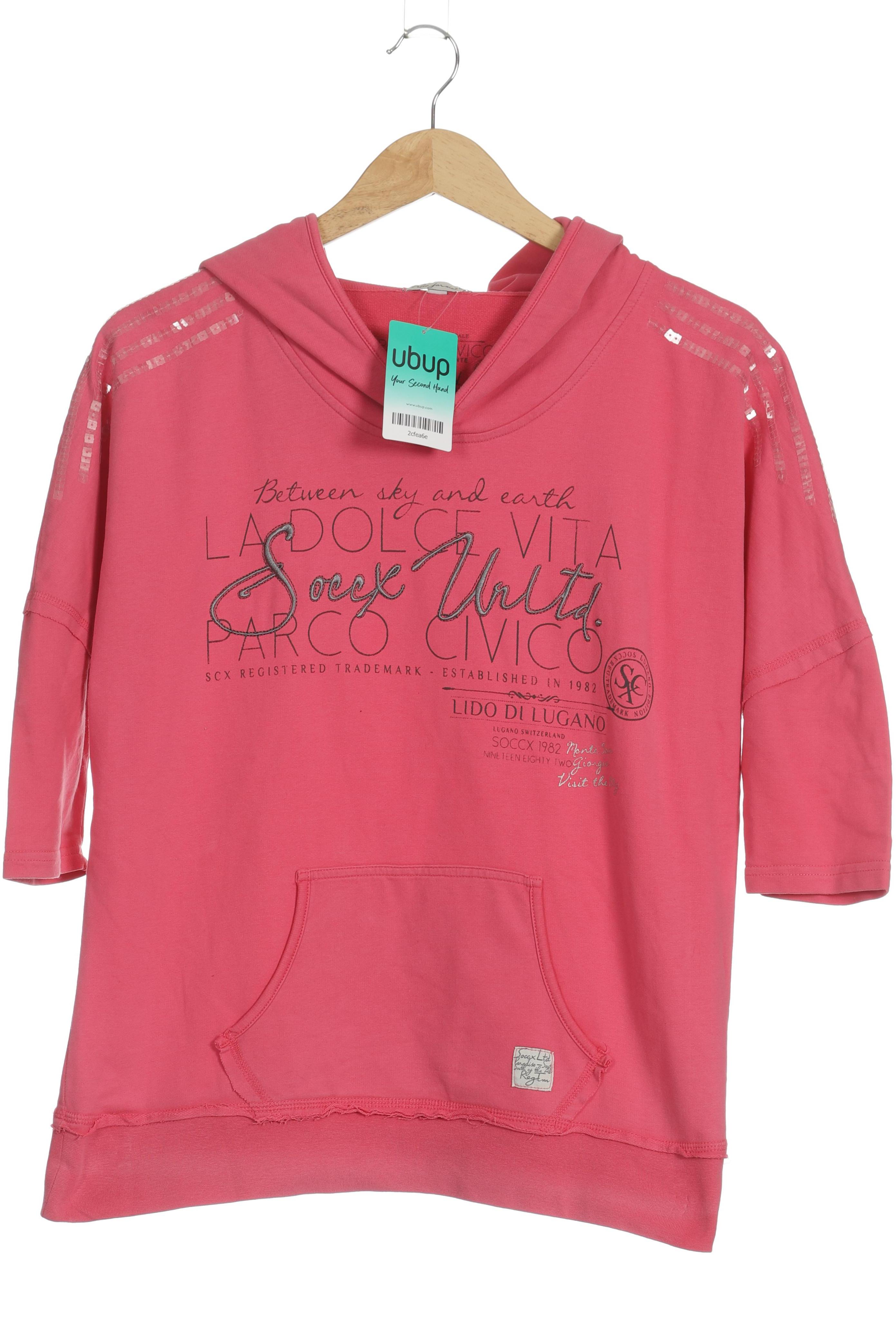 

Soccx Damen Kapuzenpullover, pink, Gr. 36