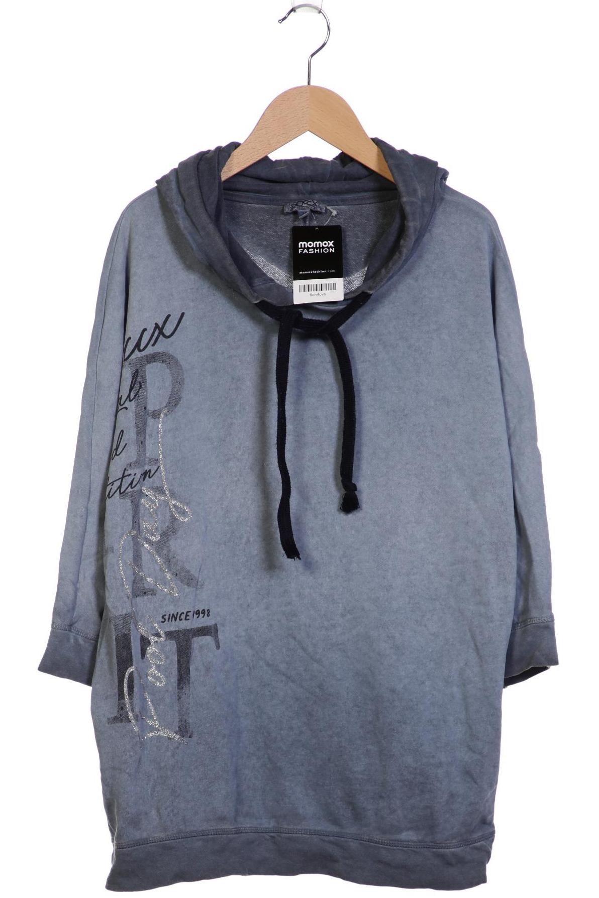 

Soccx Damen Kapuzenpullover, blau, Gr. 38
