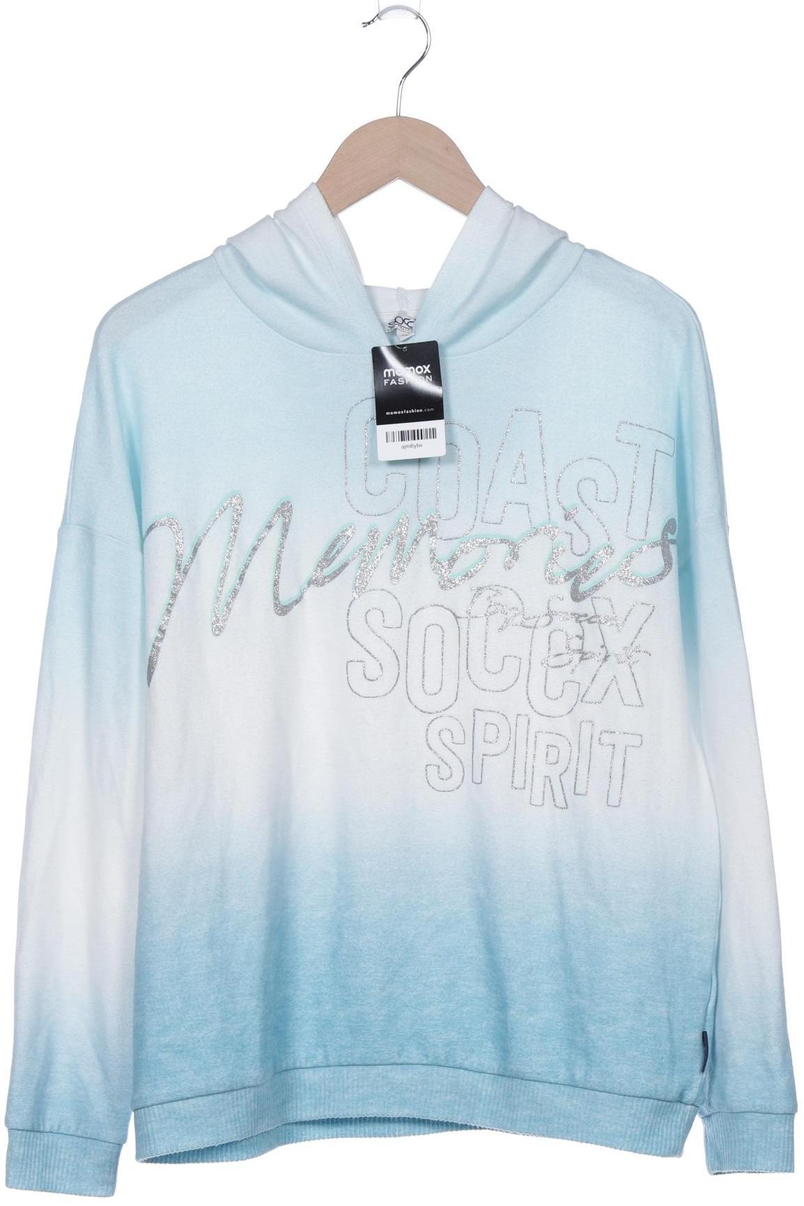 

Soccx Damen Kapuzenpullover, hellblau, Gr. 40