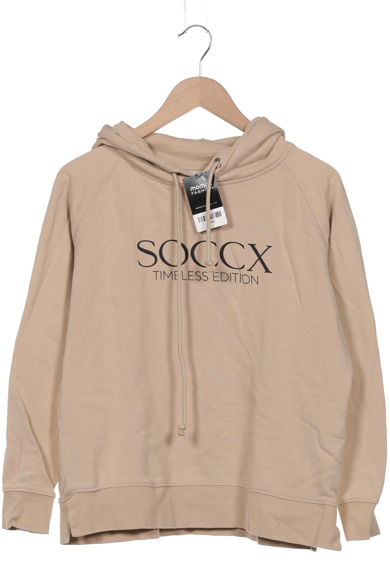 

Soccx Damen Kapuzenpullover, beige, Gr. 38