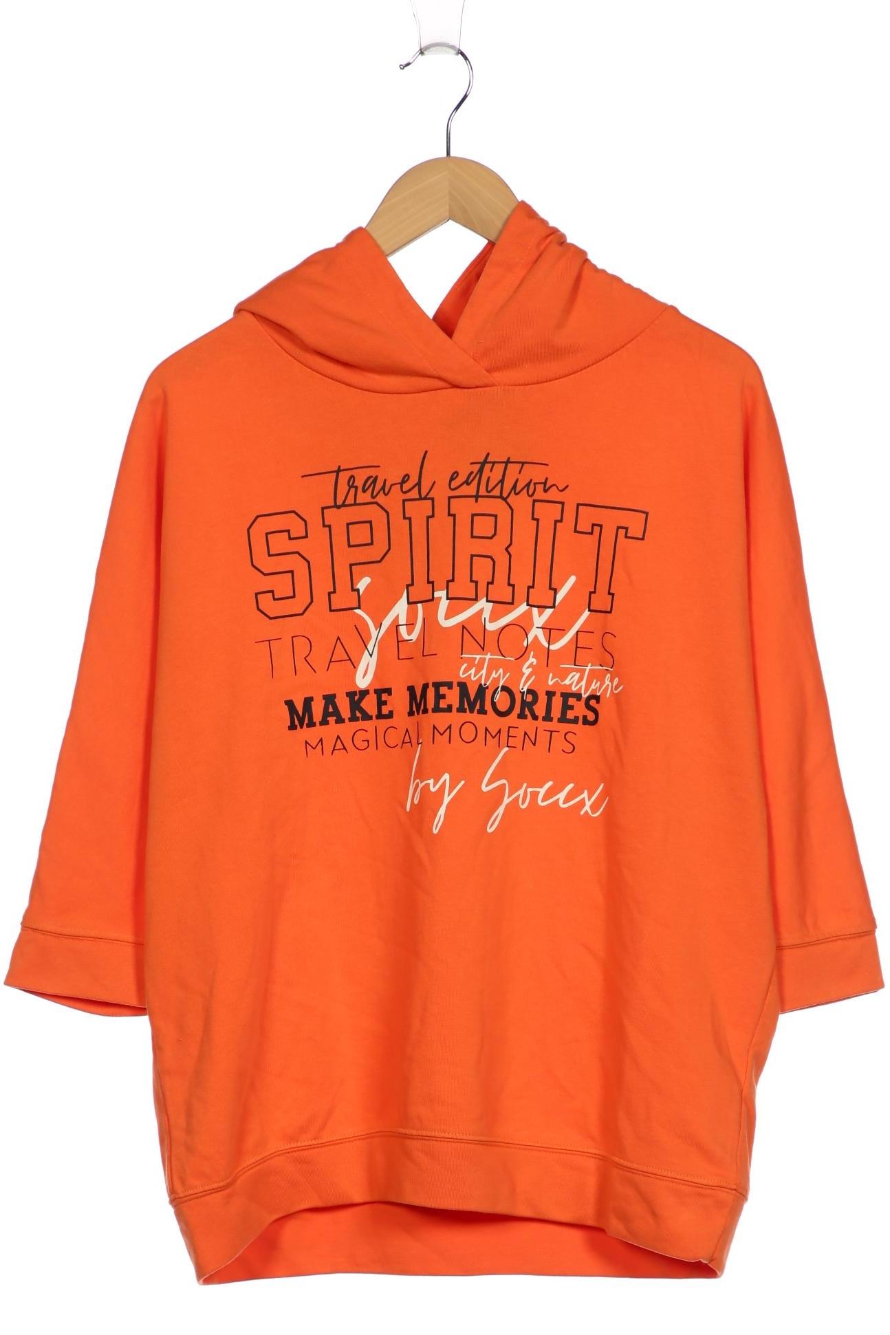 

Soccx Damen Kapuzenpullover, orange, Gr. 40