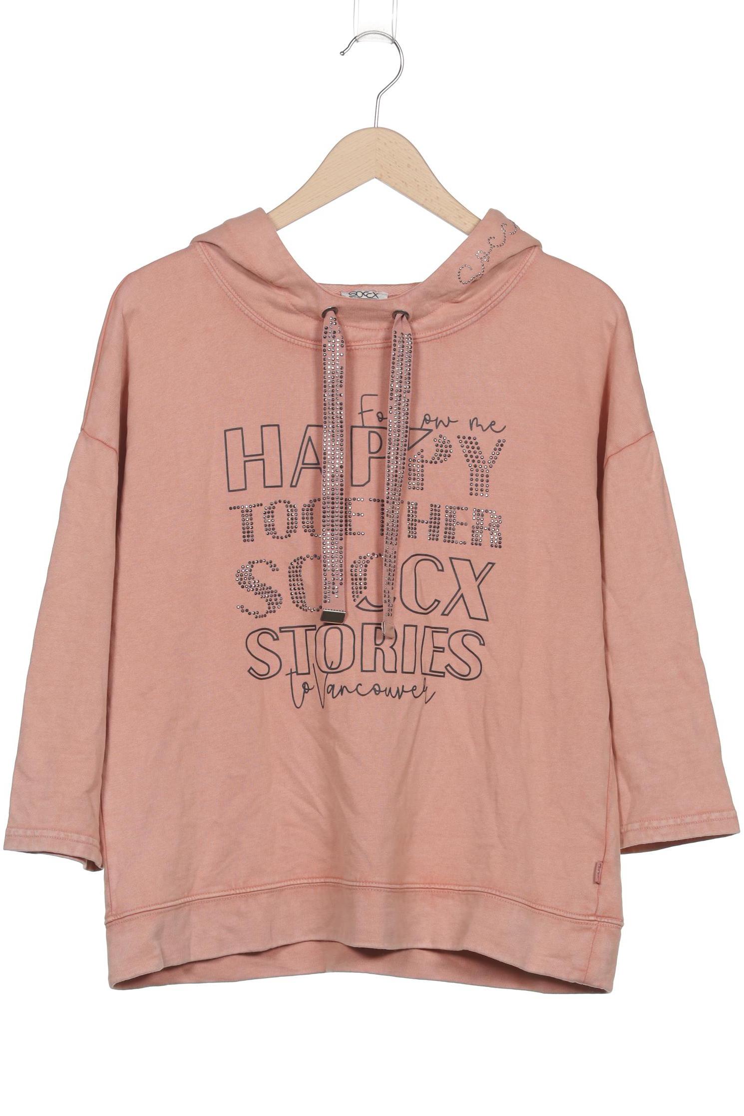 

Soccx Damen Kapuzenpullover, orange, Gr. 38