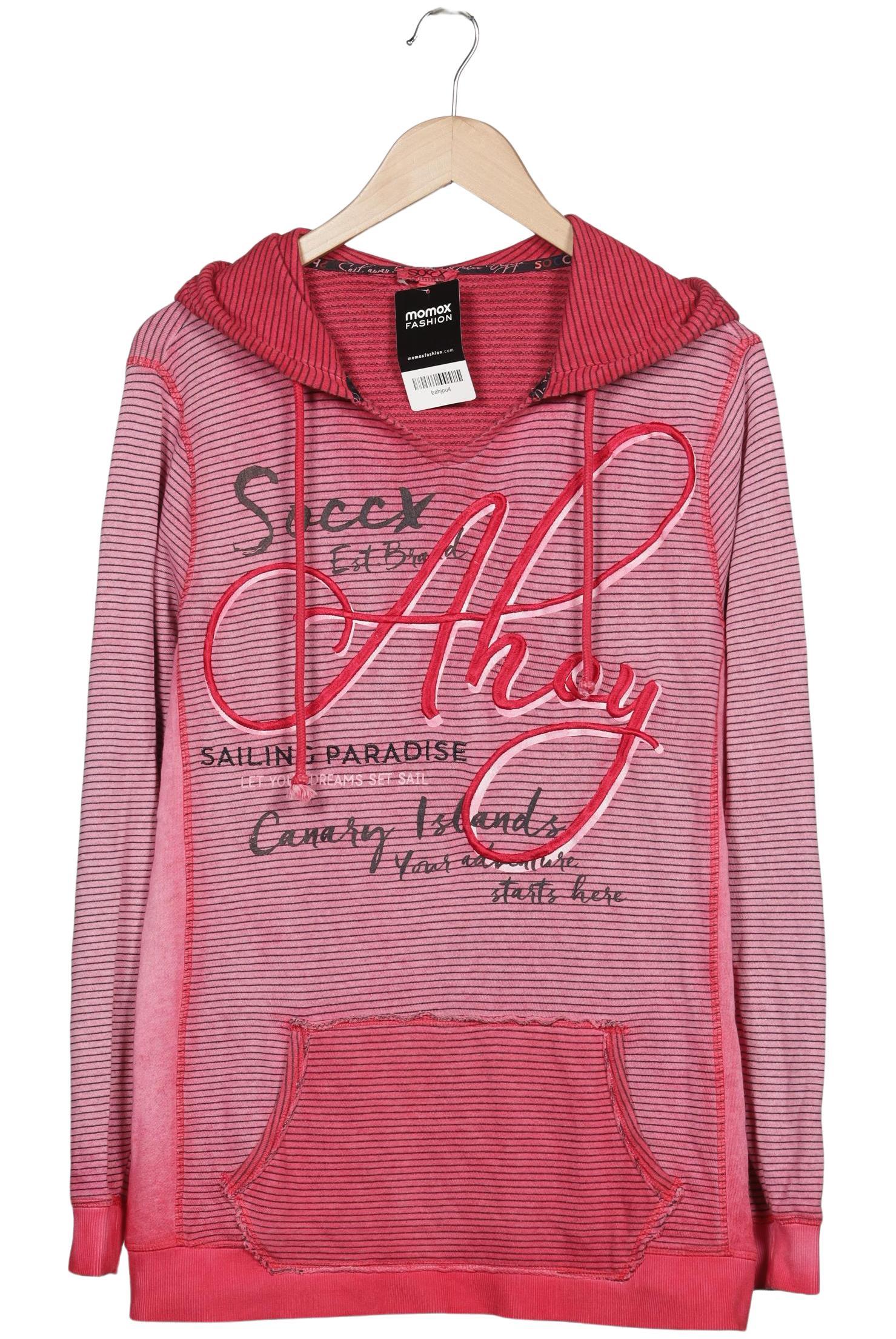 

Soccx Damen Kapuzenpullover, rot, Gr. 42