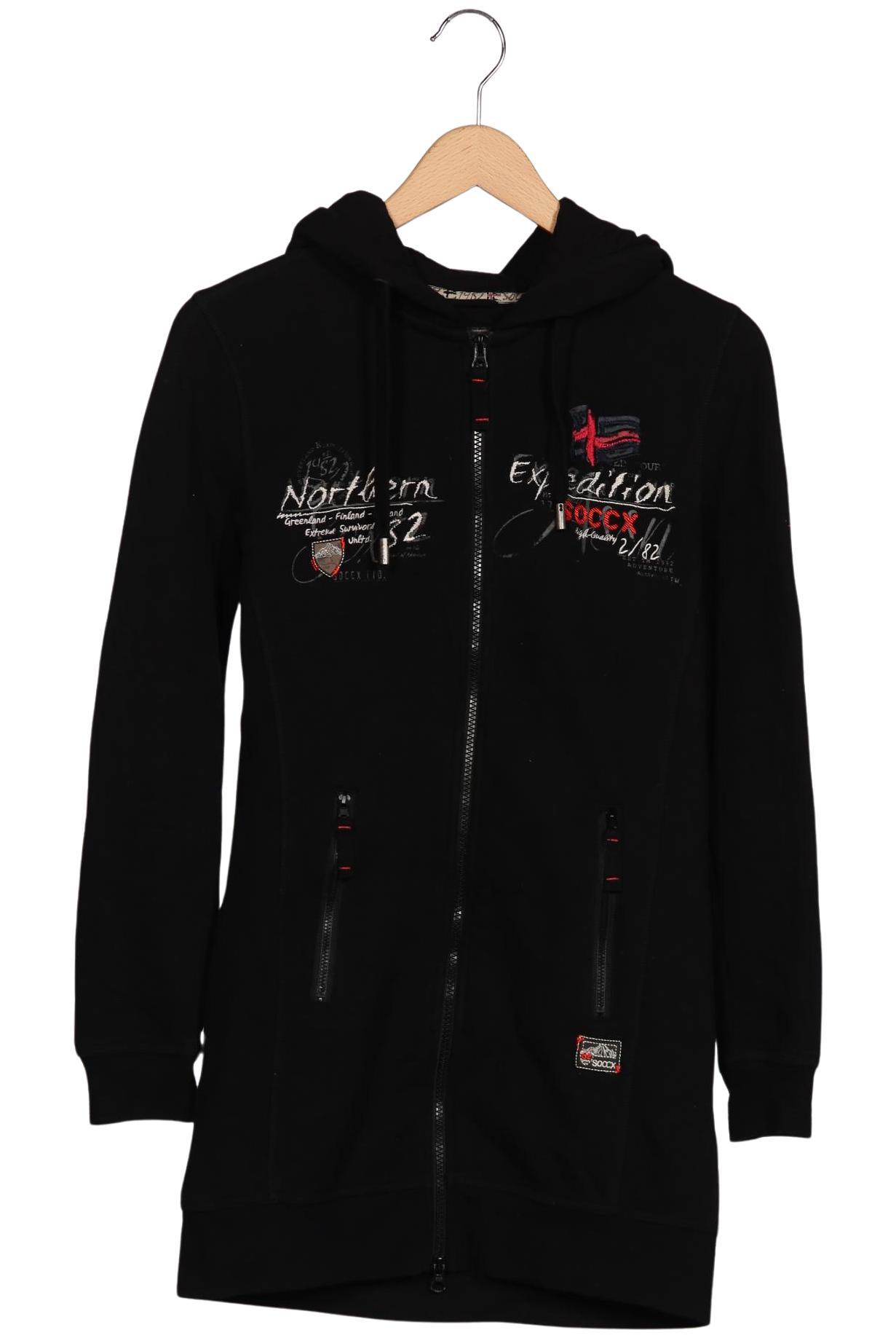 

Soccx Damen Kapuzenpullover, schwarz, Gr. 36