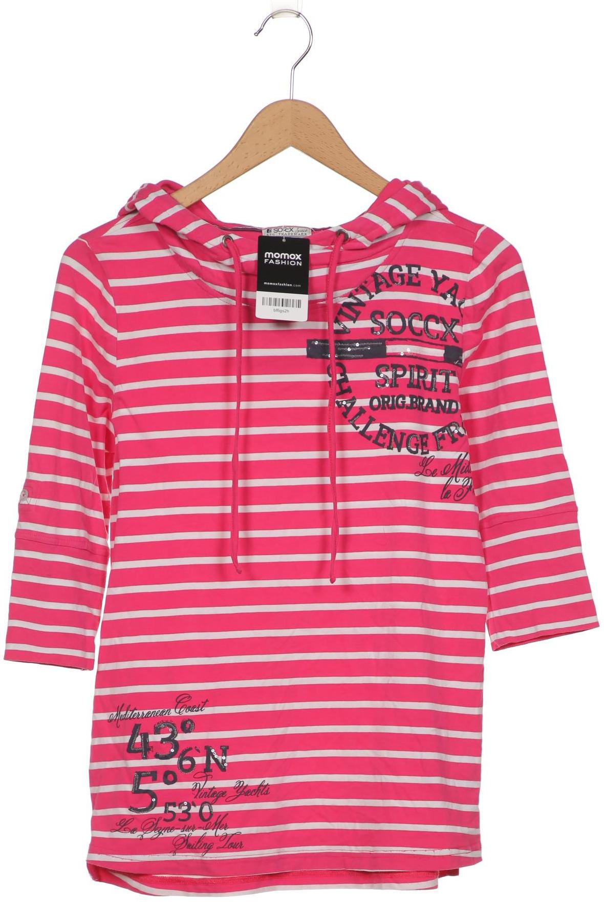 

SOCCX Damen Kapuzenpullover, pink