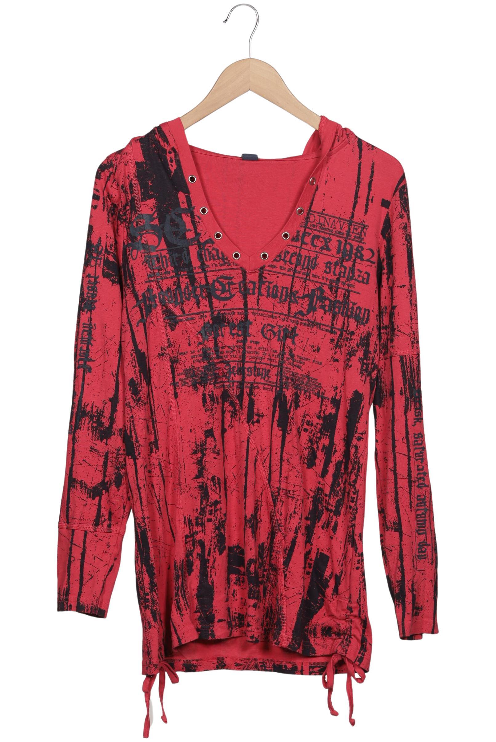 

Soccx Damen Kapuzenpullover, rot, Gr. 44