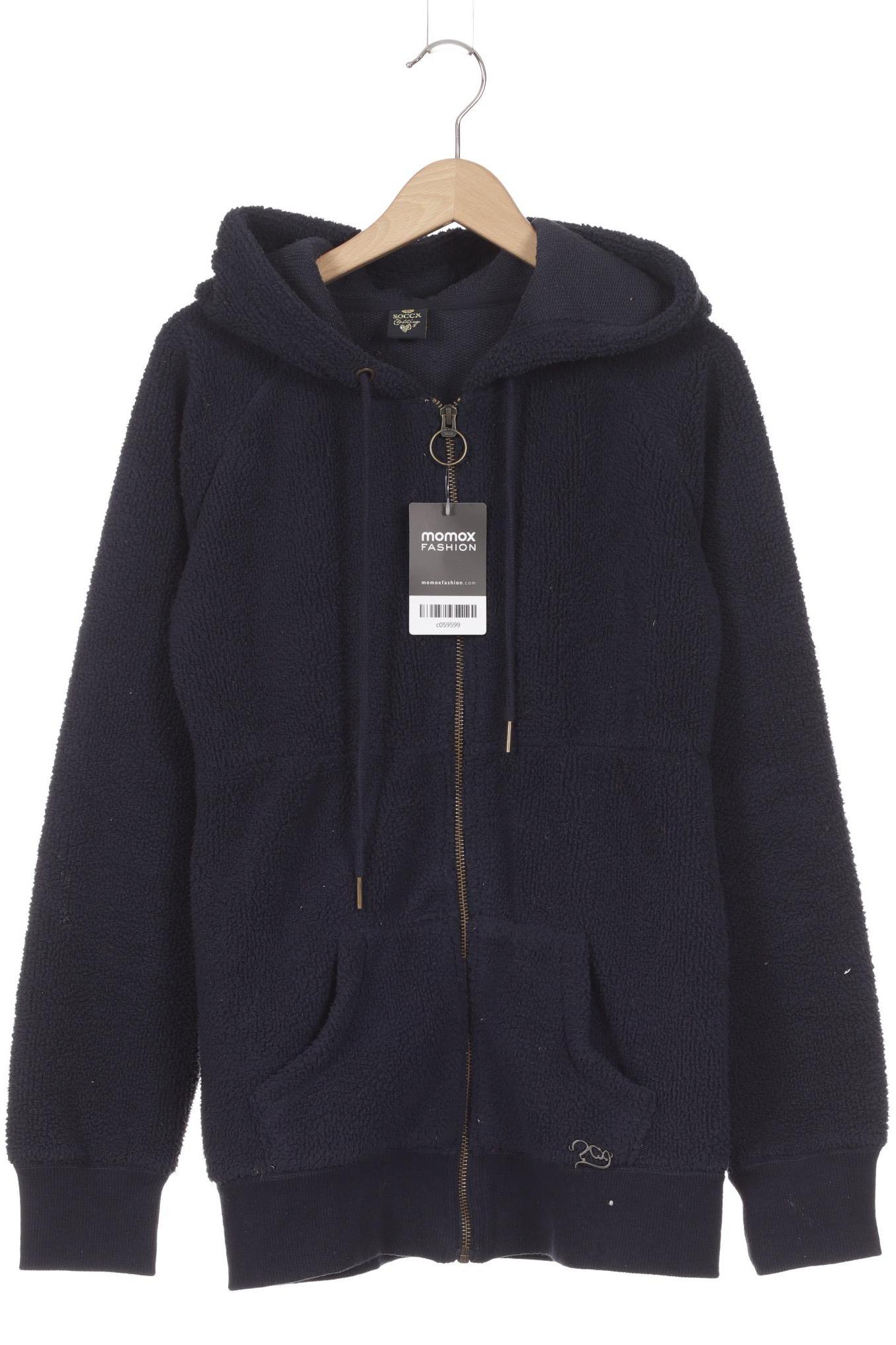 

Soccx Damen Kapuzenpullover, blau, Gr. 36