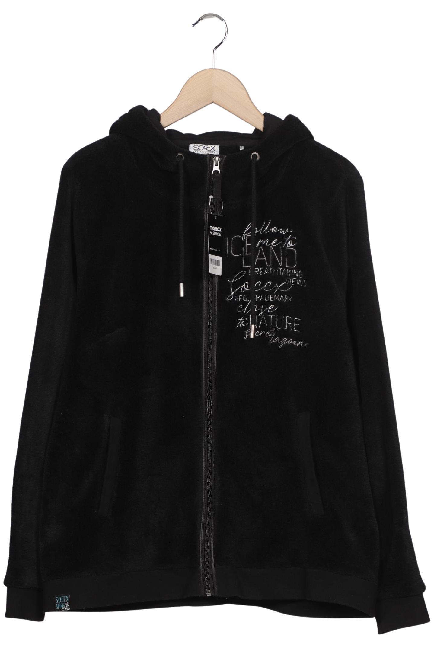 

Soccx Damen Kapuzenpullover, schwarz, Gr. 44