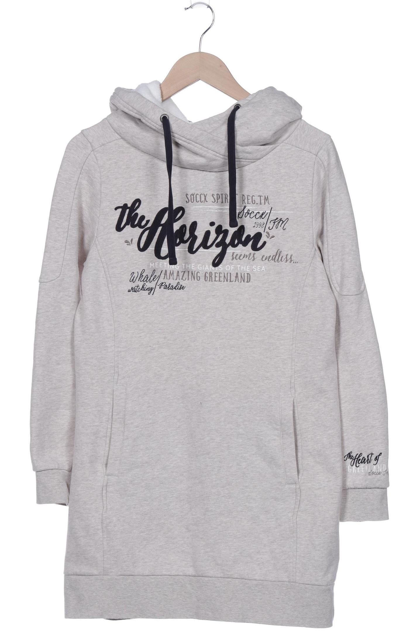 

Soccx Damen Kapuzenpullover, beige, Gr. 38