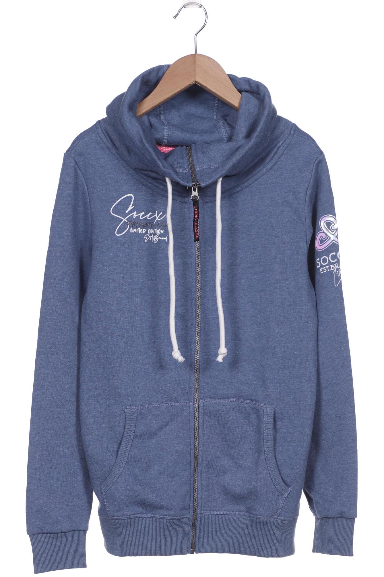 

SOCCX Damen Kapuzenpullover, blau