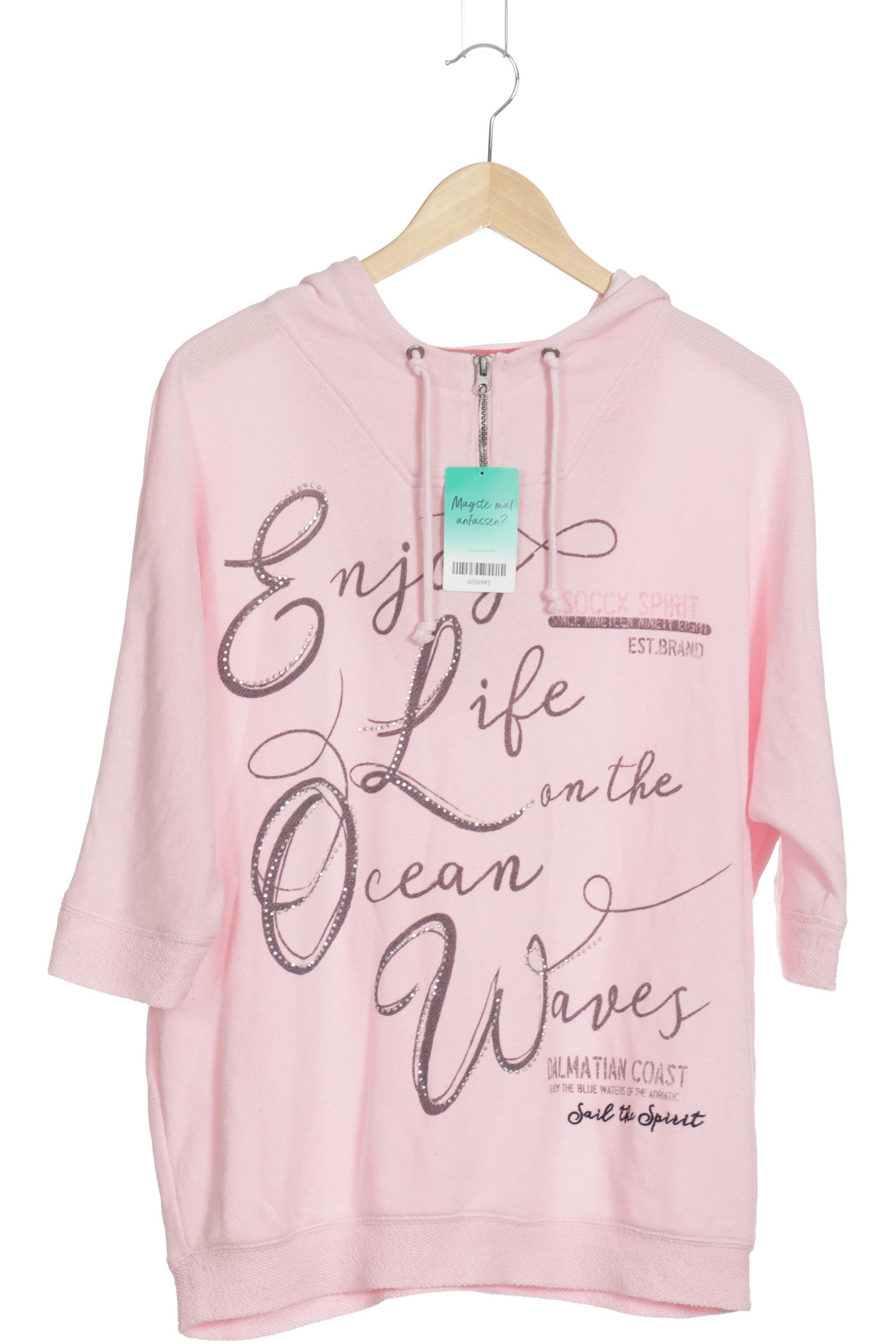 

Soccx Damen Kapuzenpullover, pink, Gr. 48