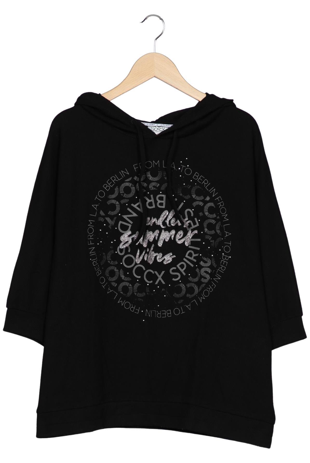 

Soccx Damen Kapuzenpullover, schwarz, Gr. 42