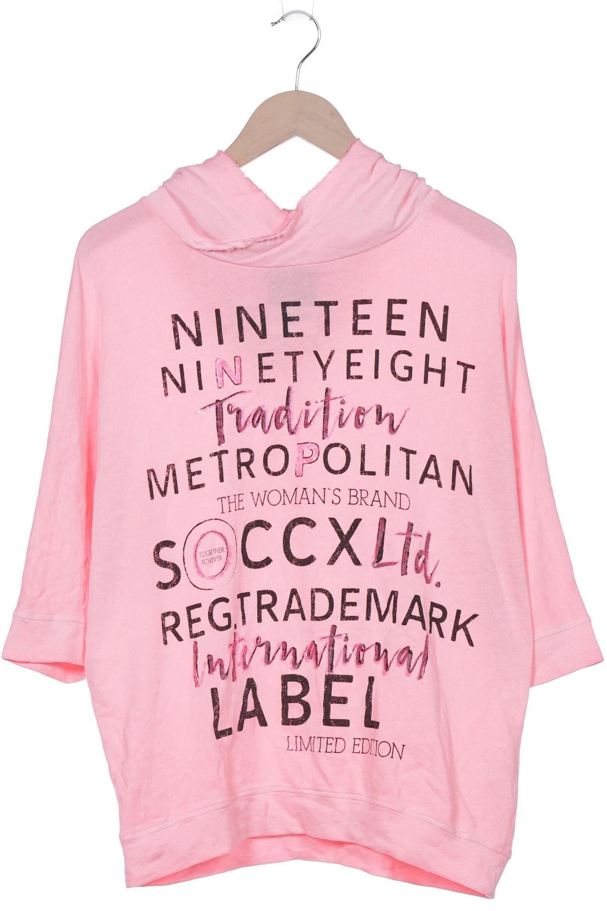 

Soccx Damen Kapuzenpullover, pink, Gr. 38