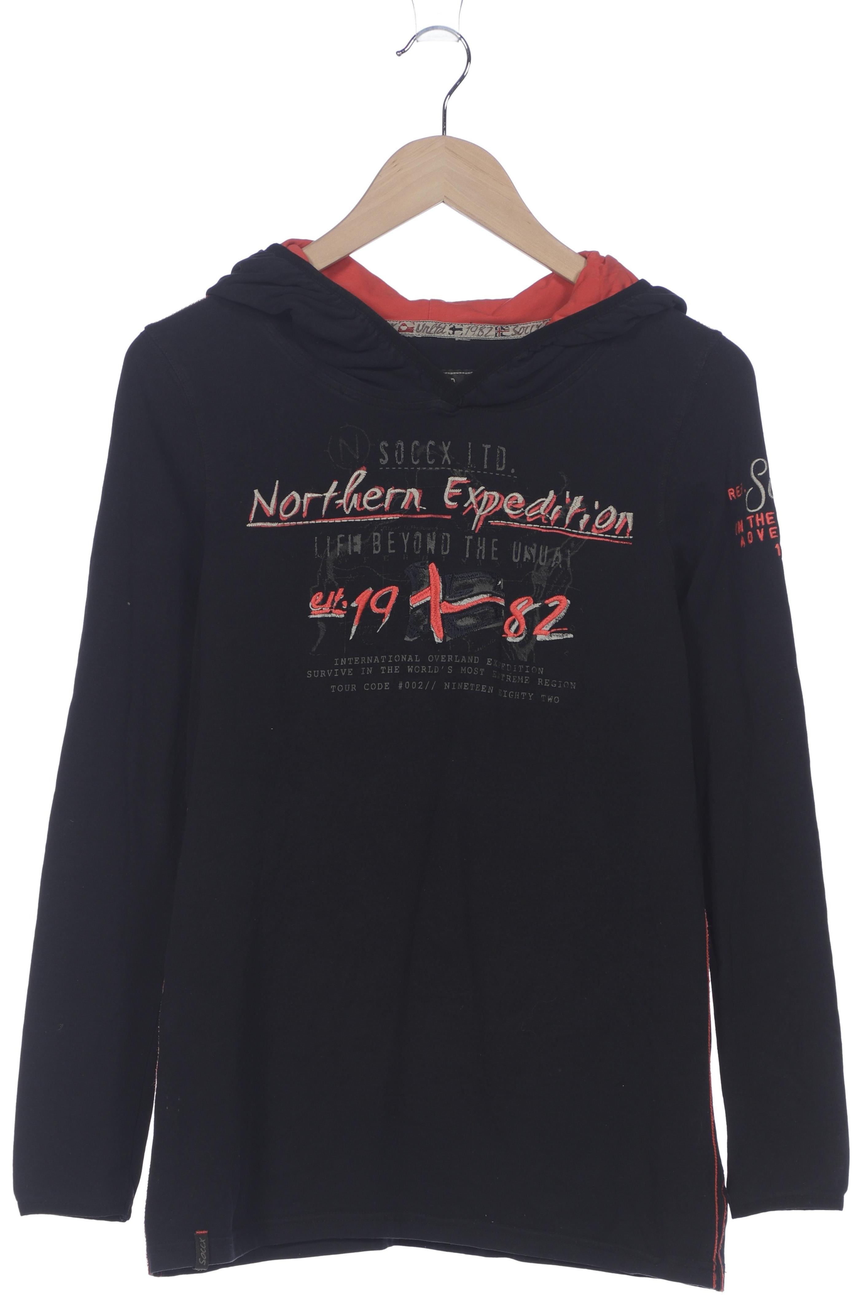 

Soccx Damen Kapuzenpullover, schwarz, Gr. 40