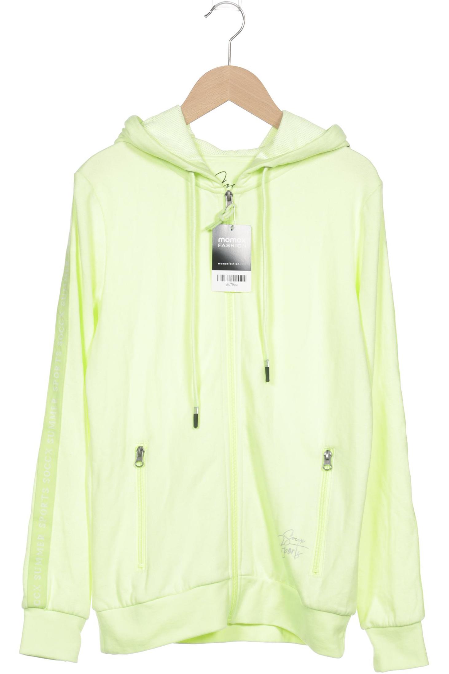 

Soccx Damen Kapuzenpullover, hellgrün, Gr. 34