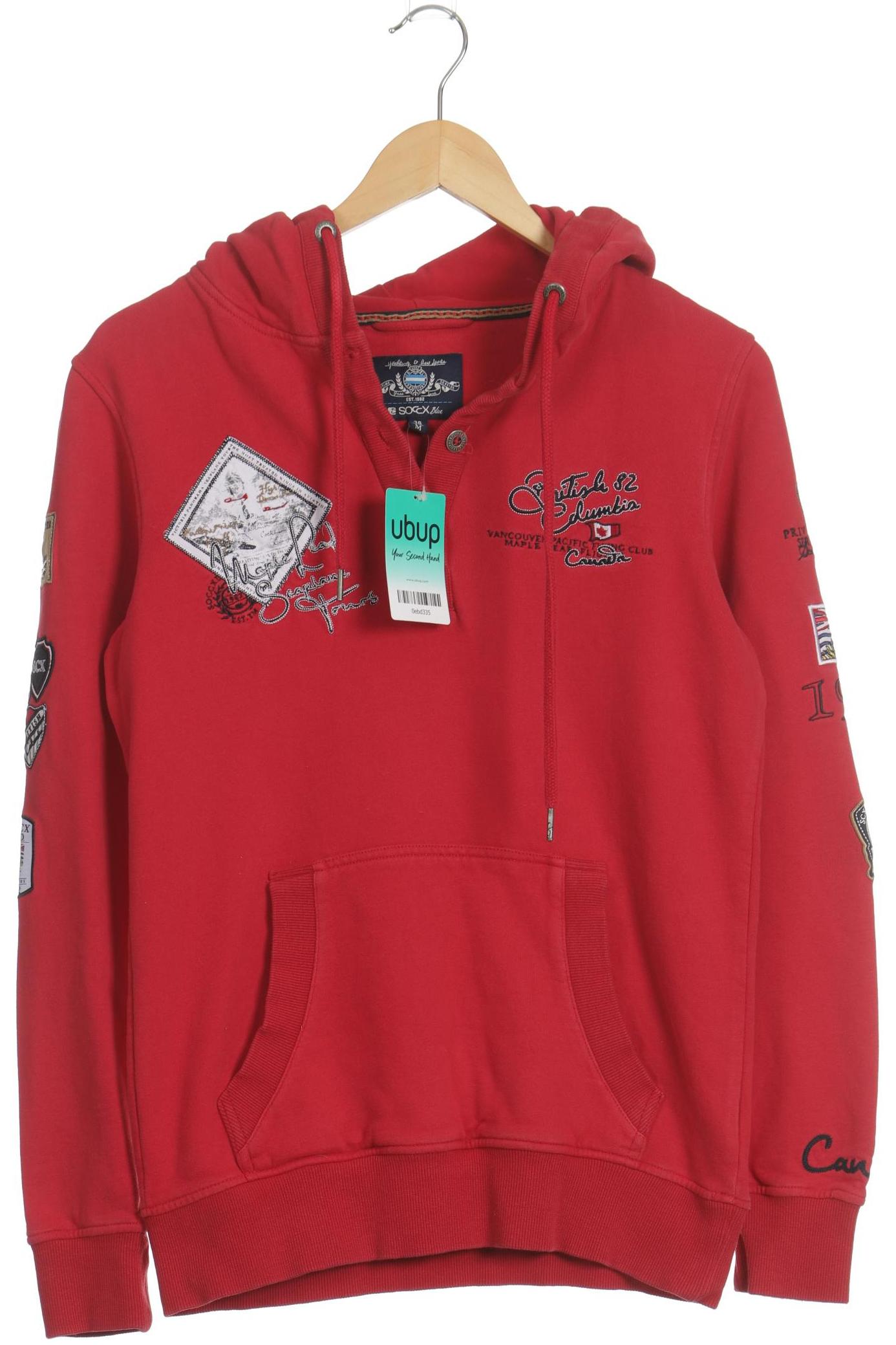 

Soccx Damen Kapuzenpullover, rot, Gr. 38