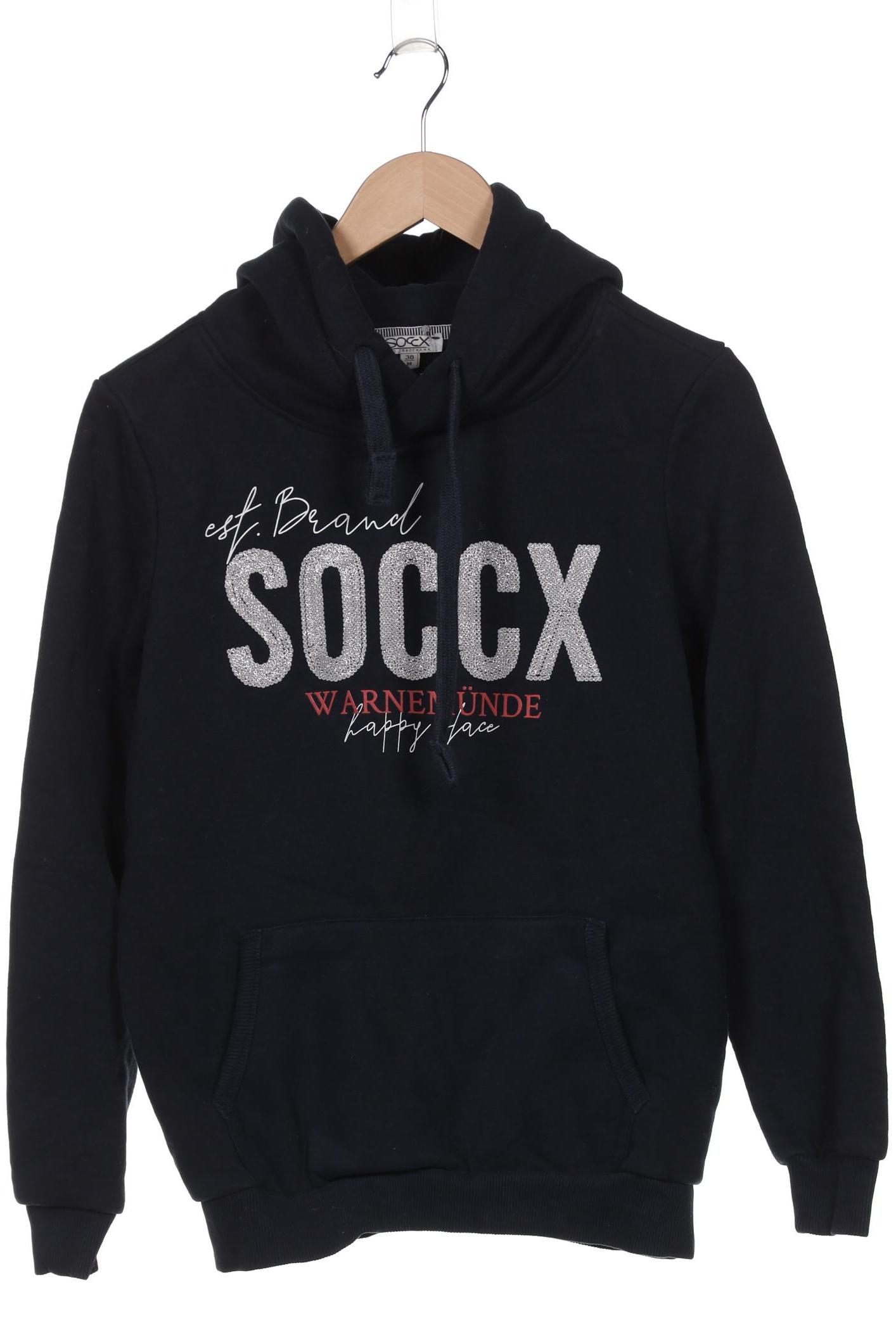 

Soccx Damen Kapuzenpullover, marineblau, Gr. 38
