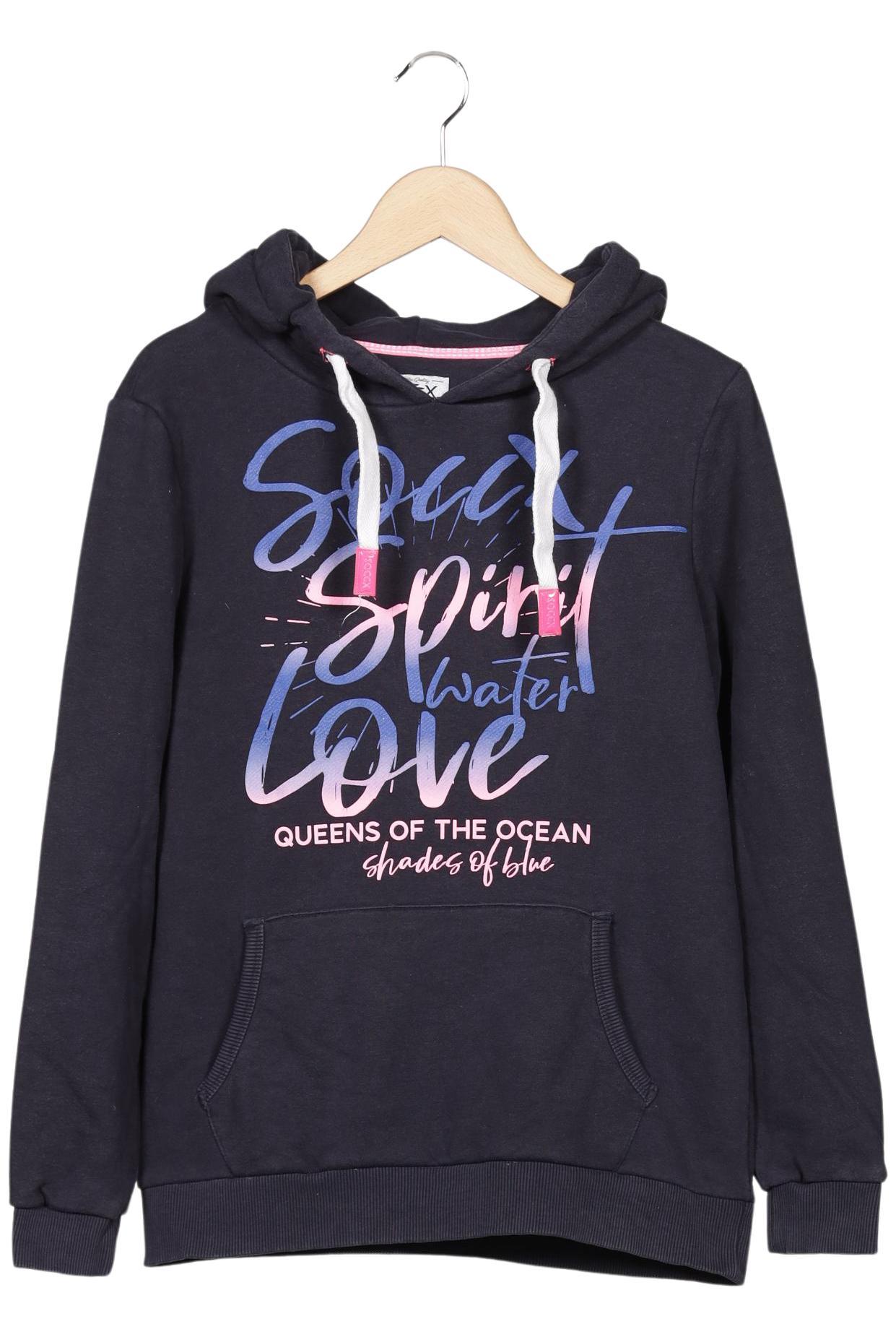 

Soccx Damen Kapuzenpullover, marineblau, Gr. 40