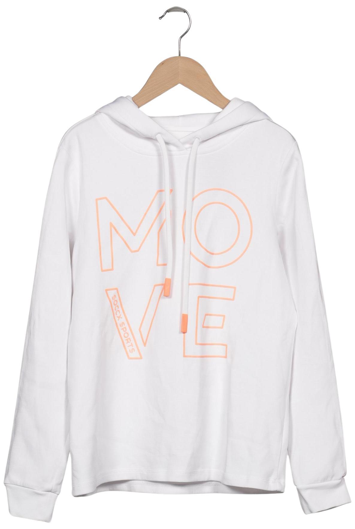 

Soccx Damen Kapuzenpullover, weiß, Gr. 36