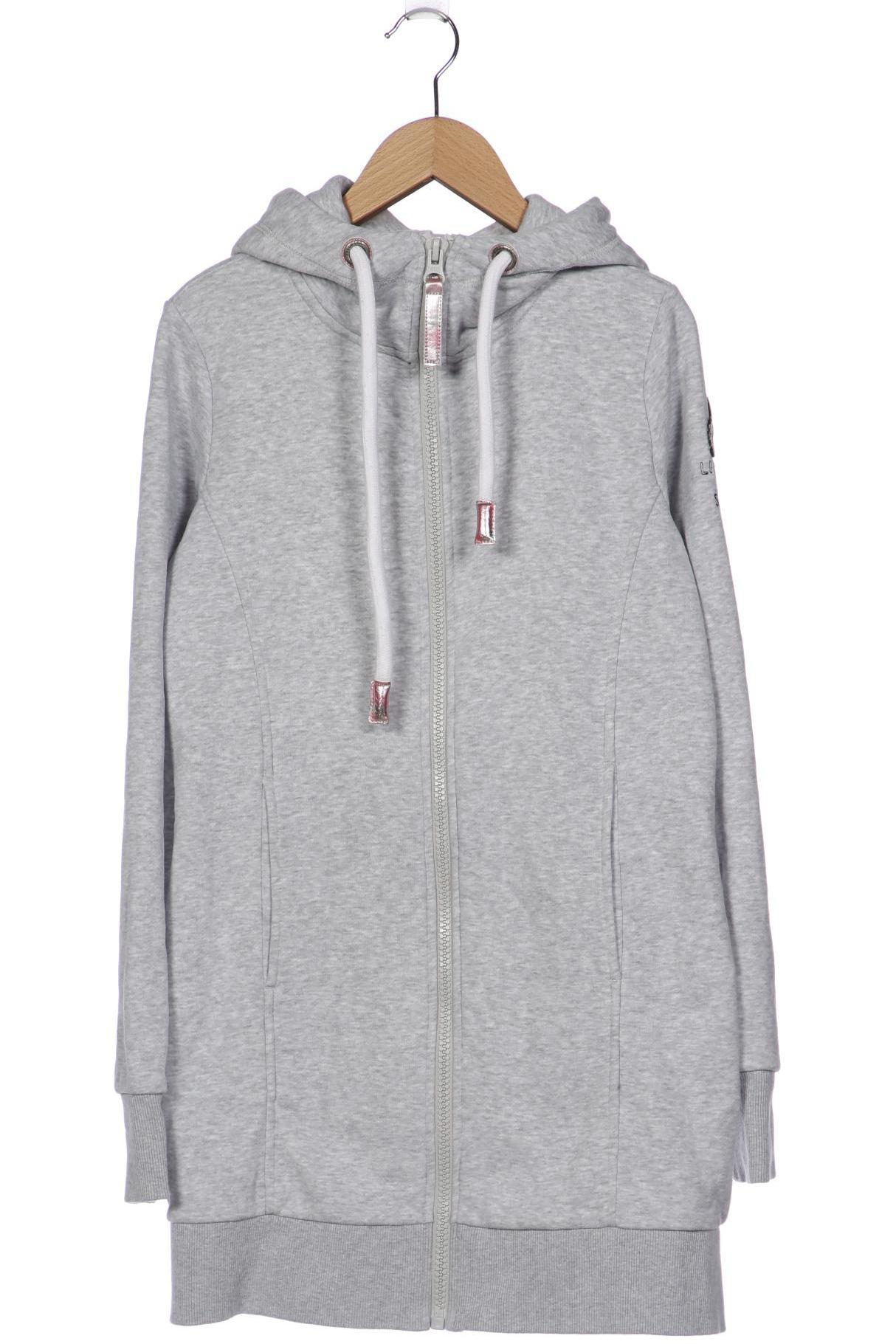 

SOCCX Damen Kapuzenpullover, grau