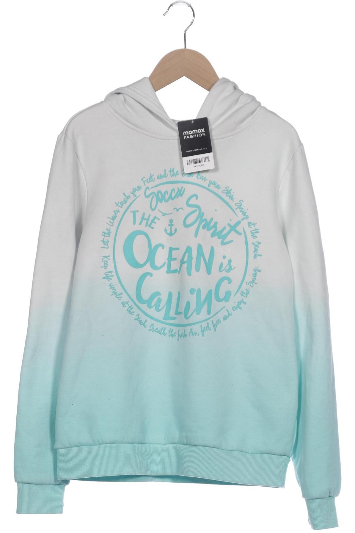 

Soccx Damen Kapuzenpullover, weiß, Gr. 36