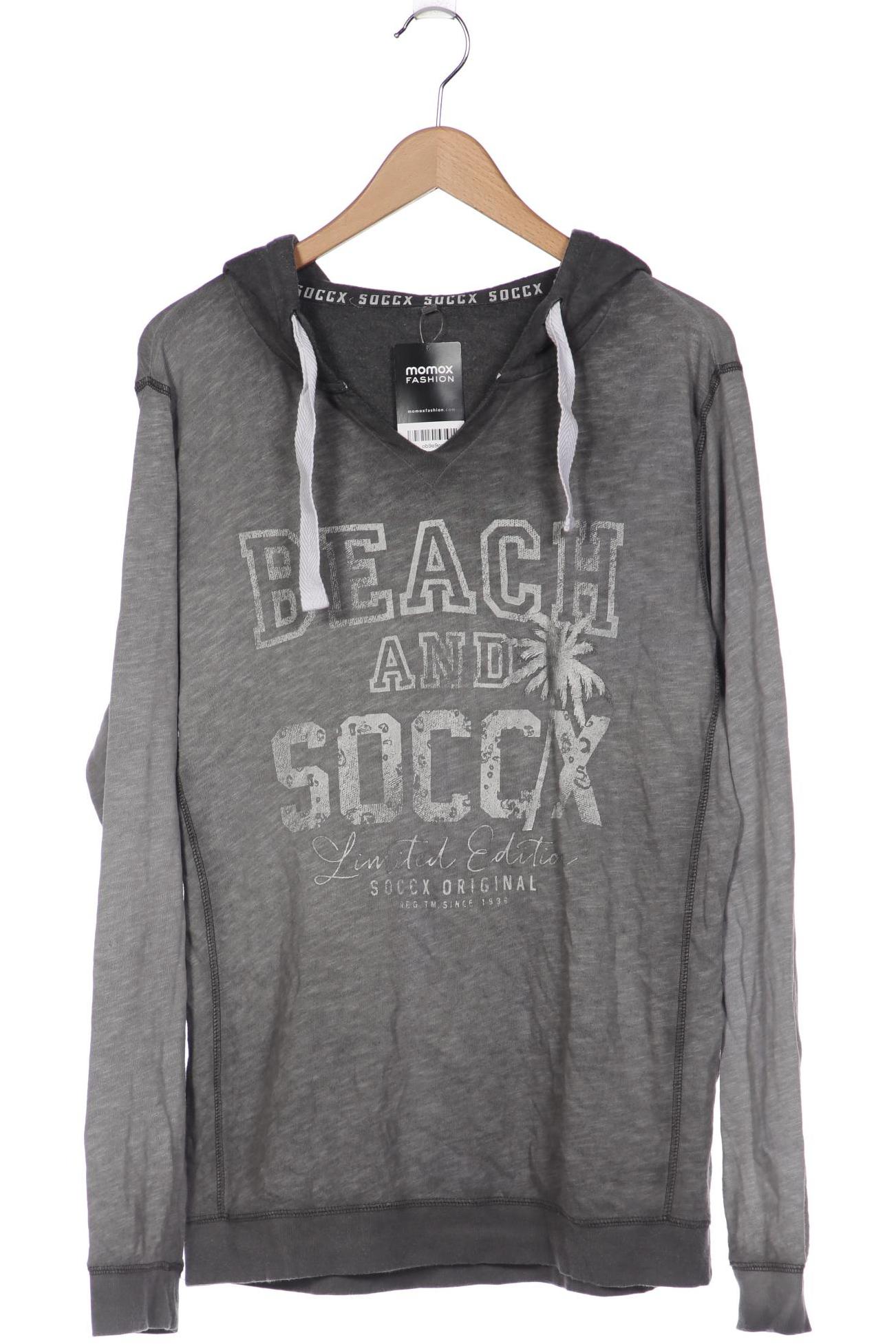 

Soccx Damen Kapuzenpullover, grau, Gr. 42