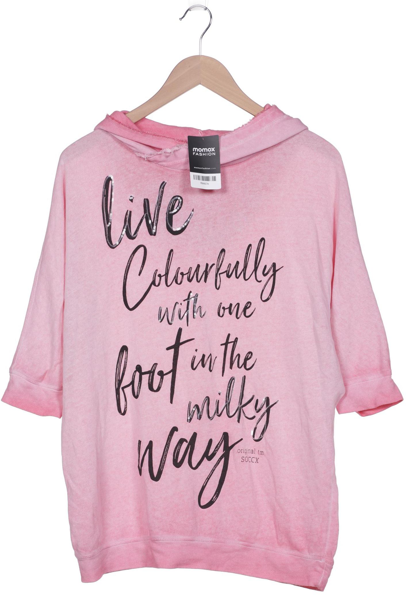 

Soccx Damen Kapuzenpullover, pink, Gr. 40