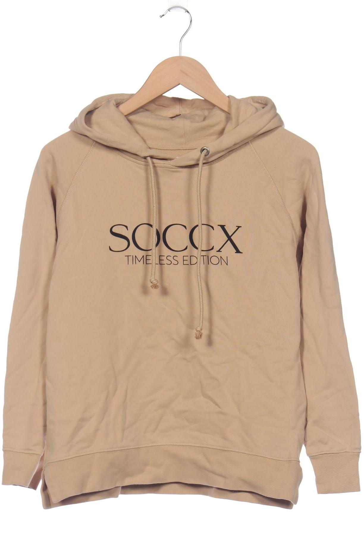 

Soccx Damen Kapuzenpullover, beige, Gr. 34