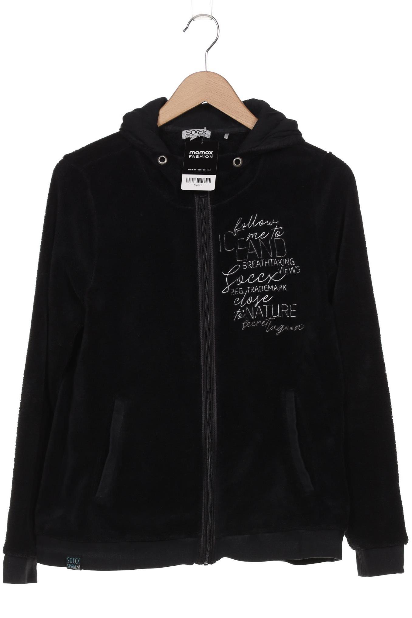 

Soccx Damen Kapuzenpullover, schwarz, Gr. 40