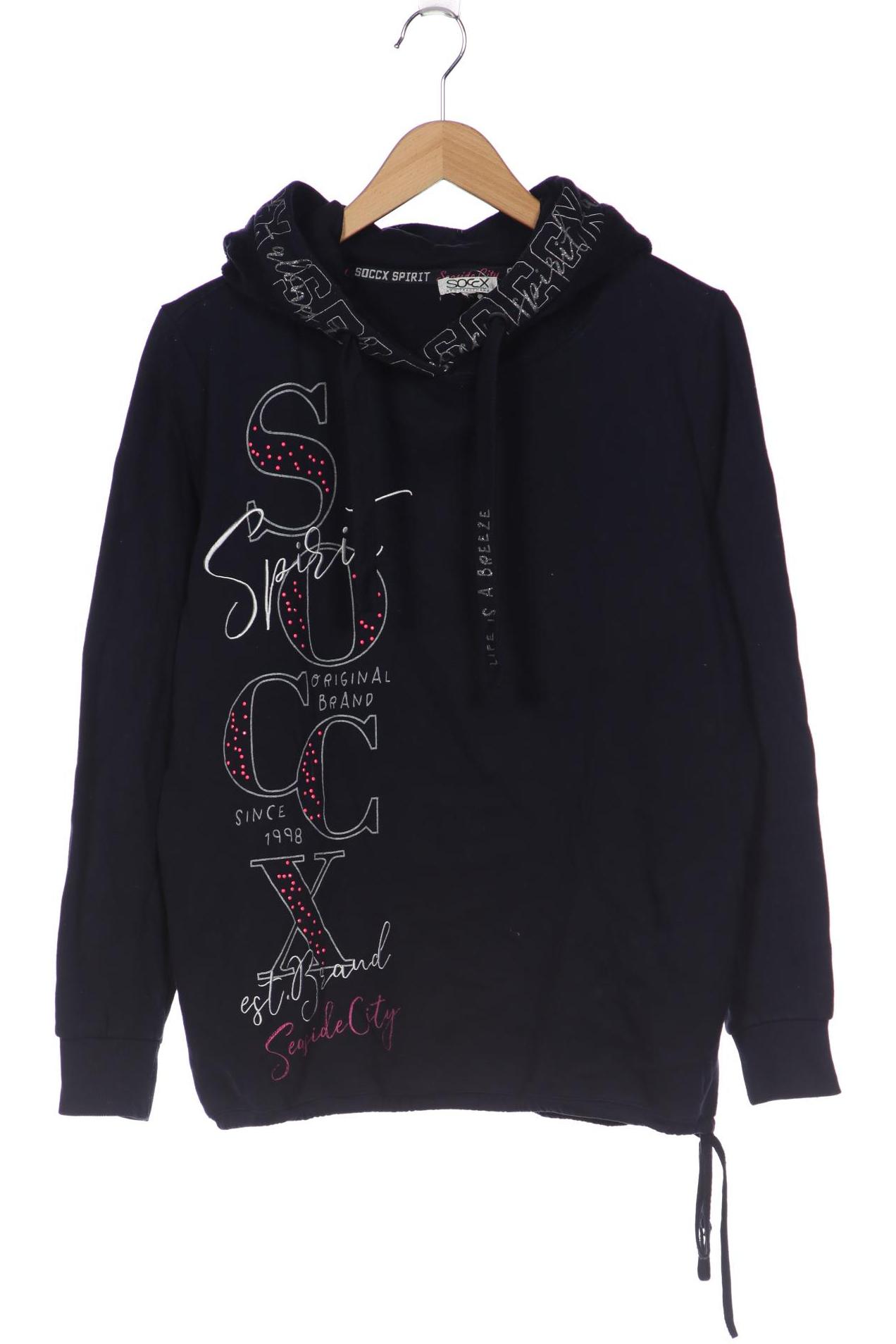 

Soccx Damen Kapuzenpullover, marineblau, Gr. 48