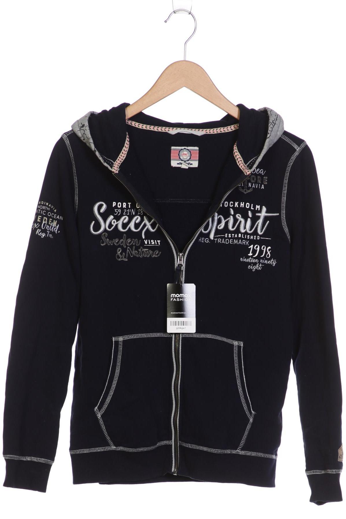

Soccx Damen Kapuzenpullover, marineblau, Gr. 38