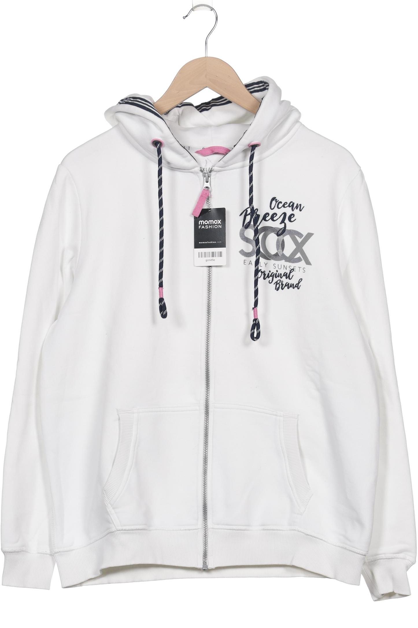 

Soccx Damen Kapuzenpullover, weiß, Gr. 42