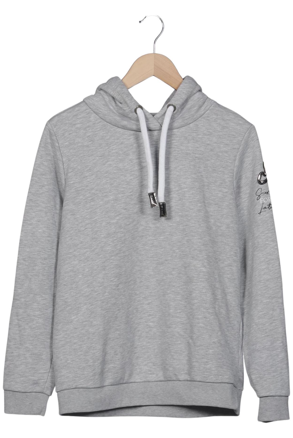 

Soccx Damen Kapuzenpullover, grau, Gr. 38