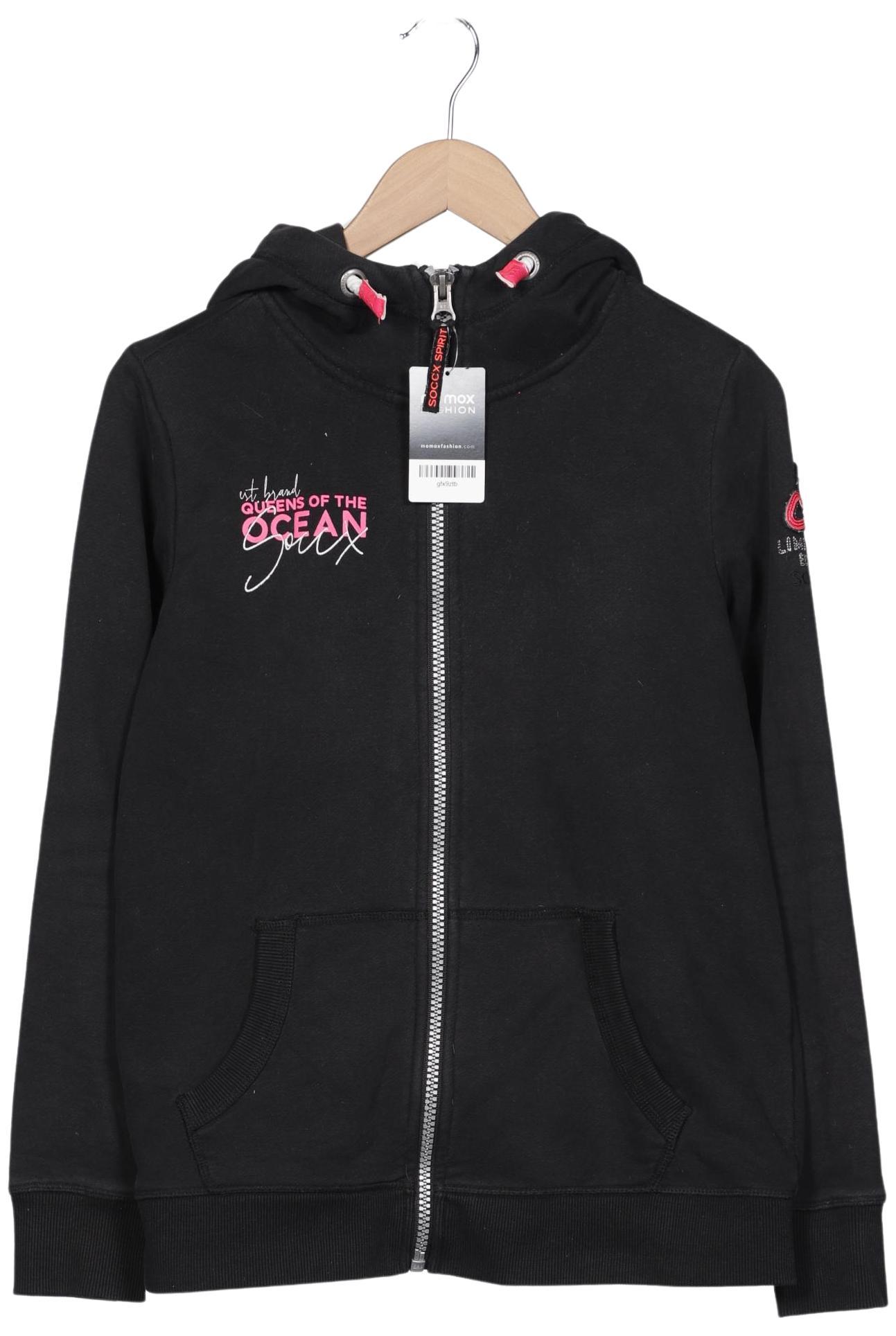 

Soccx Damen Kapuzenpullover, schwarz, Gr. 38
