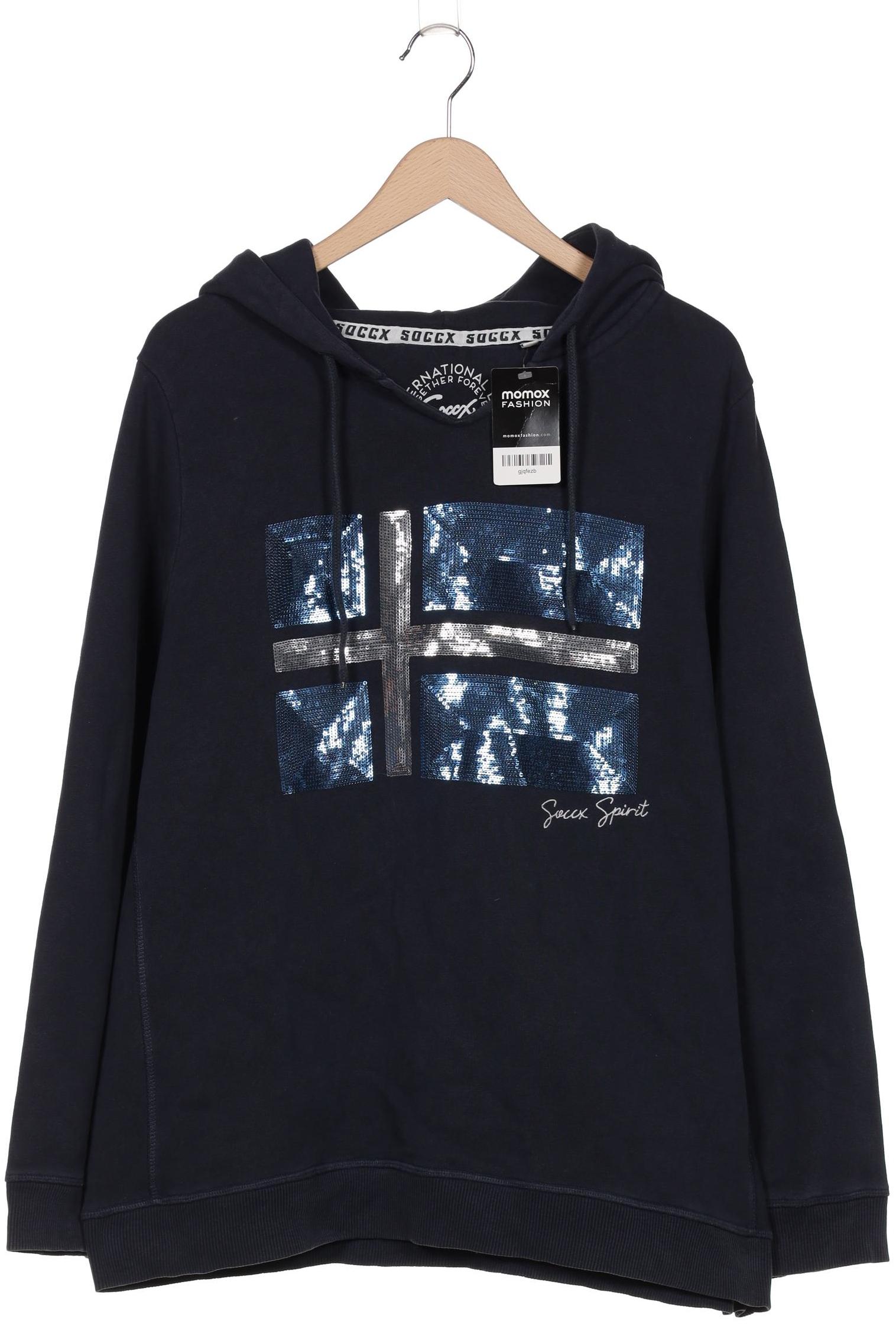 

Soccx Damen Kapuzenpullover, marineblau, Gr. 44