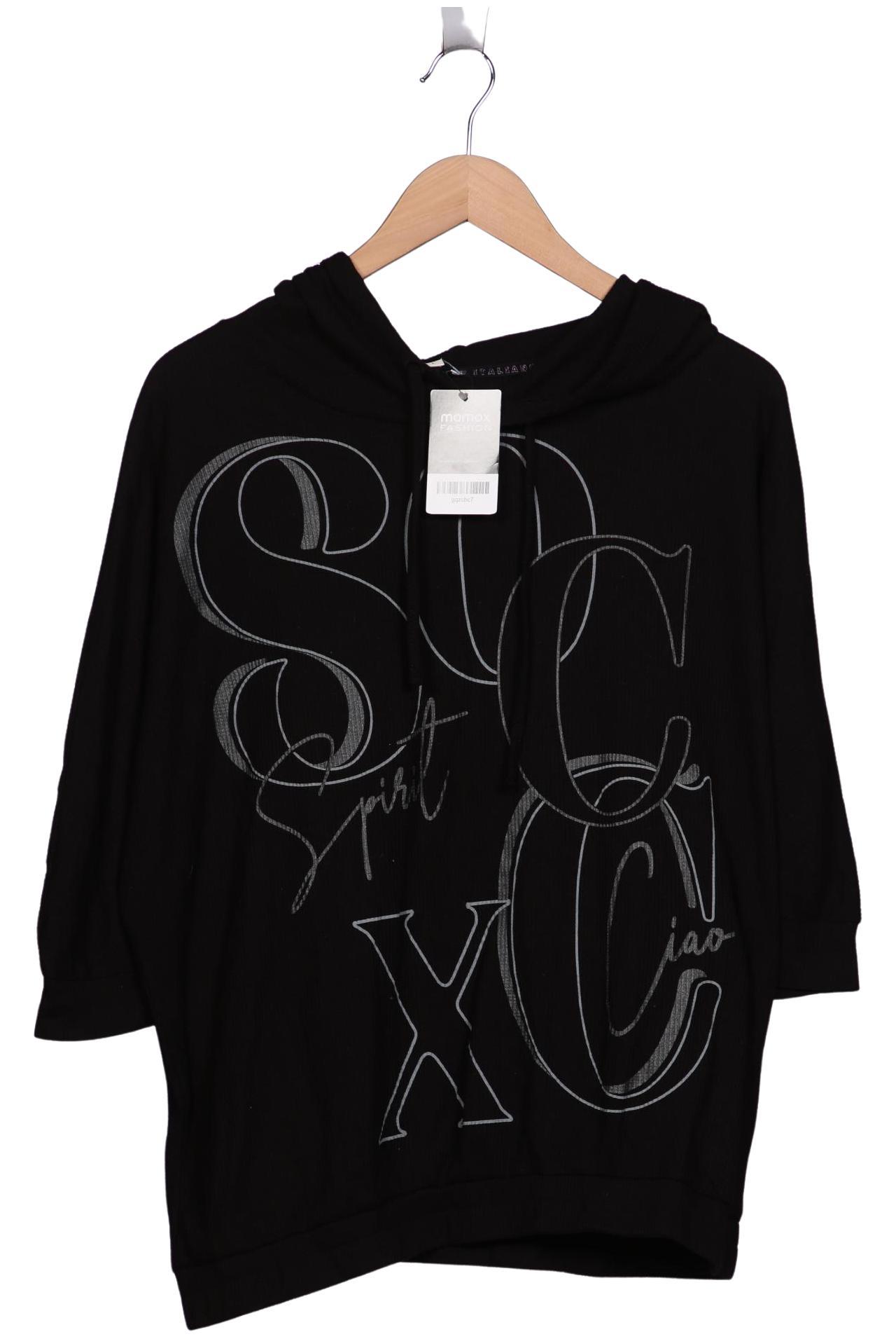 

Soccx Damen Kapuzenpullover, schwarz, Gr. 38
