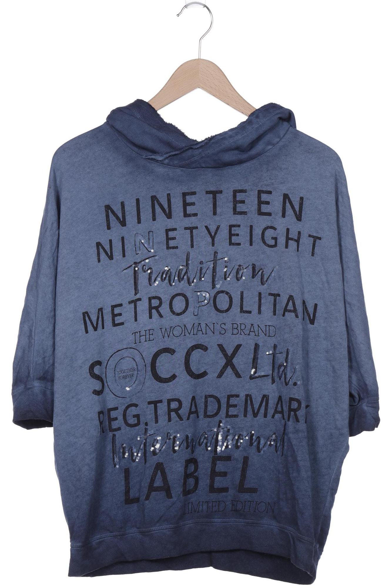 

Soccx Damen Kapuzenpullover, marineblau, Gr. 40