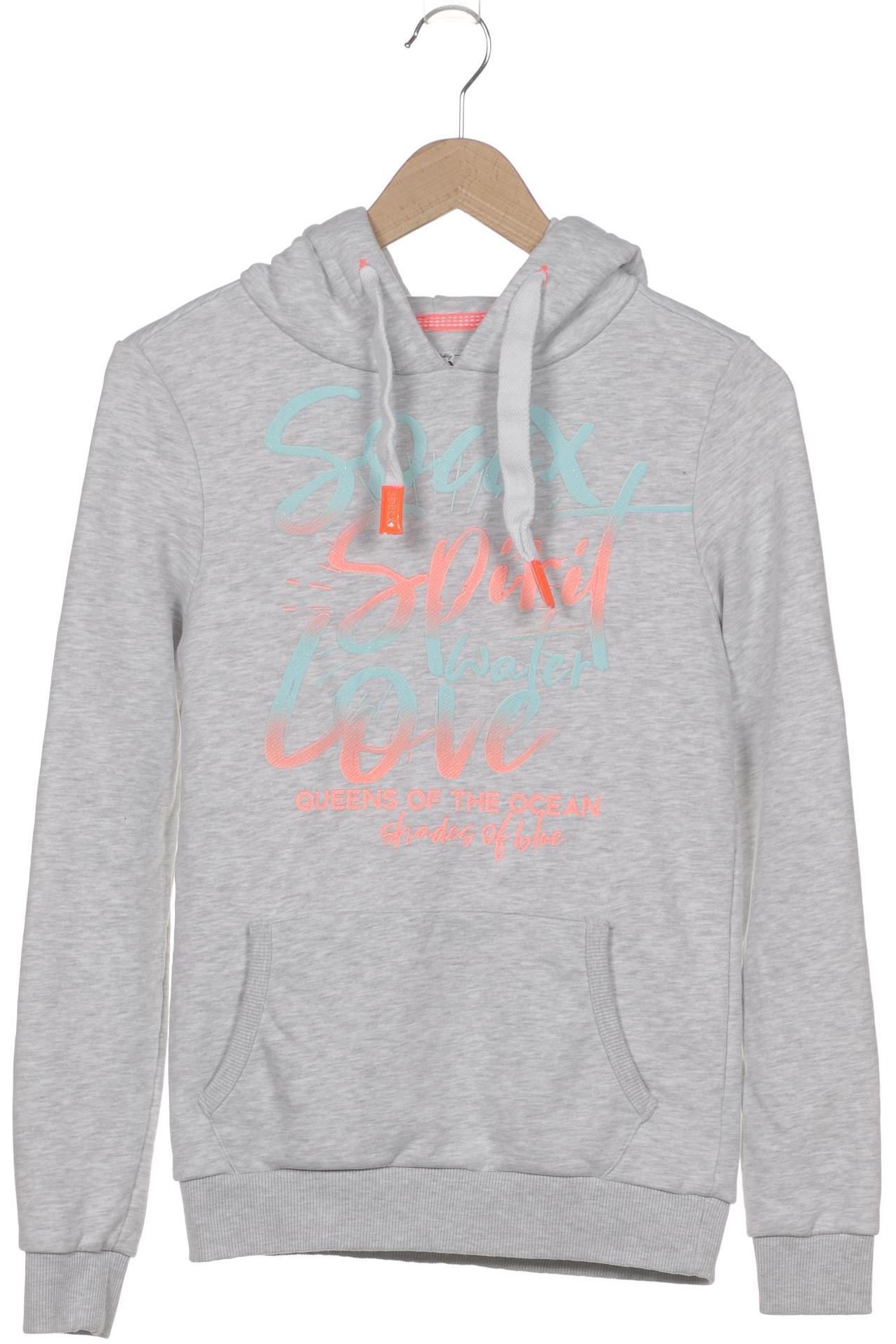 

Soccx Damen Kapuzenpullover, weiß, Gr. 36