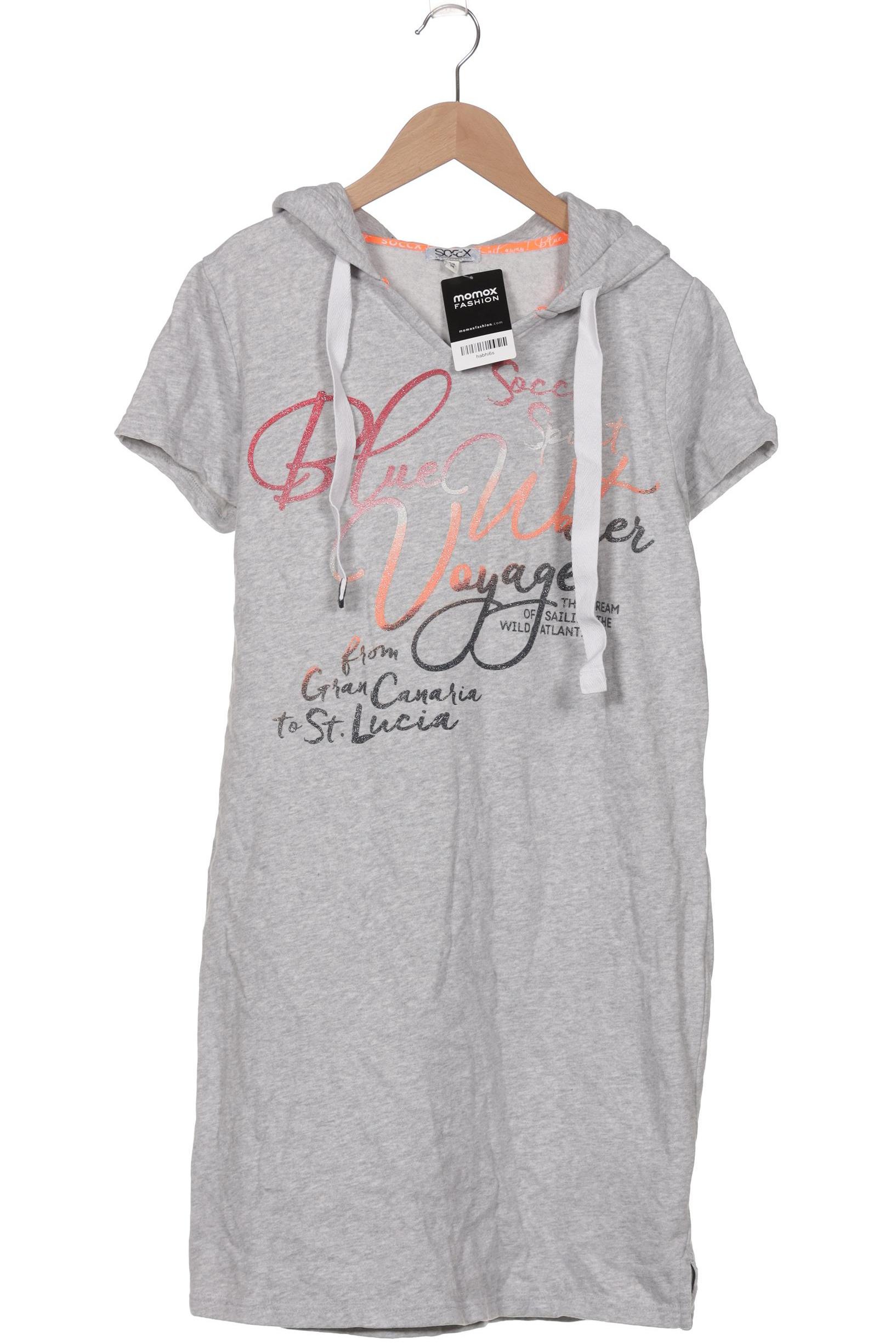

Soccx Damen Kapuzenpullover, grau, Gr. 38