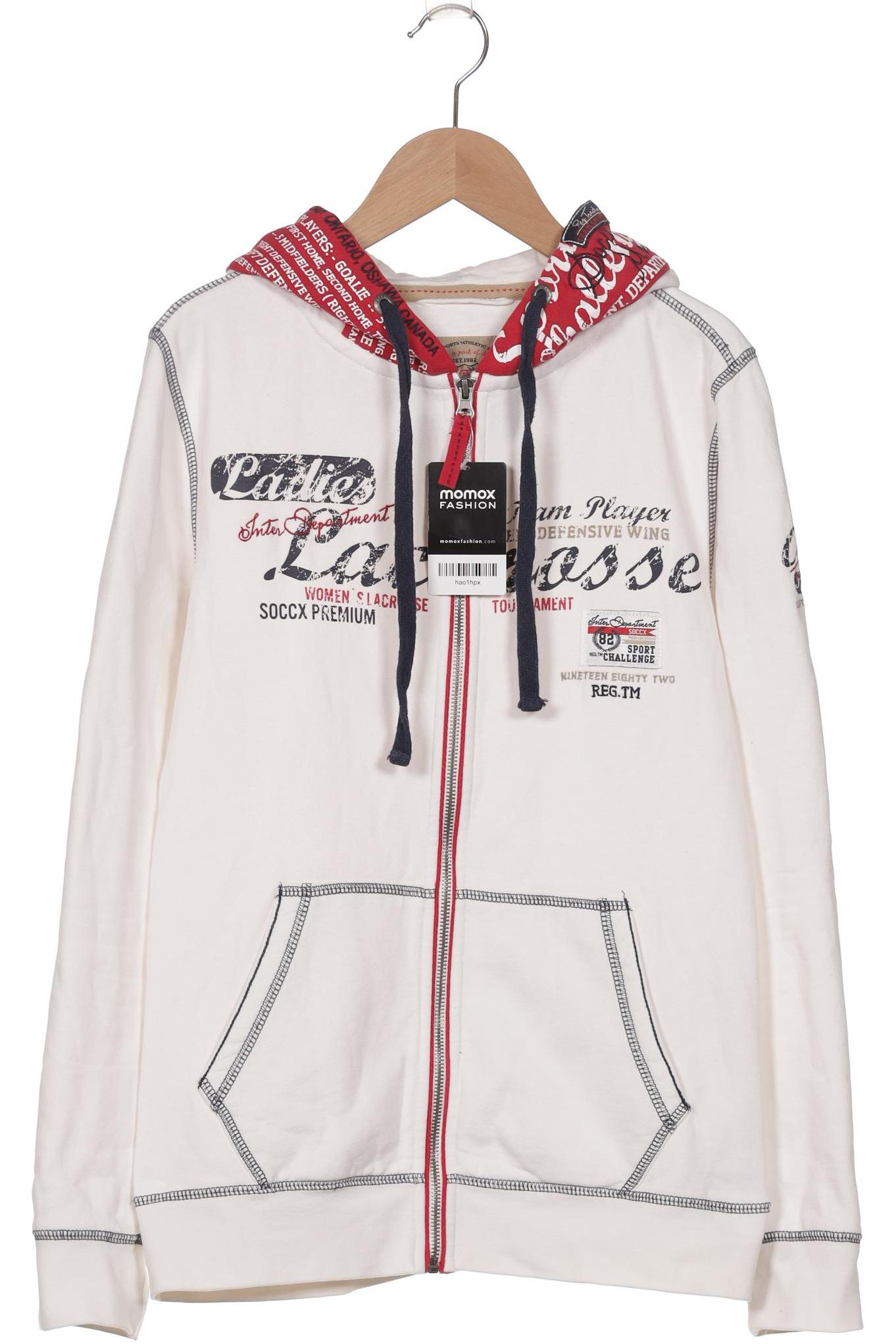 

Soccx Damen Kapuzenpullover, weiß, Gr. 38