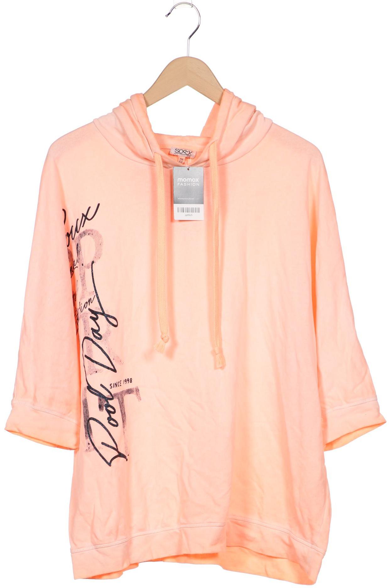 

Soccx Damen Kapuzenpullover, orange, Gr. 44