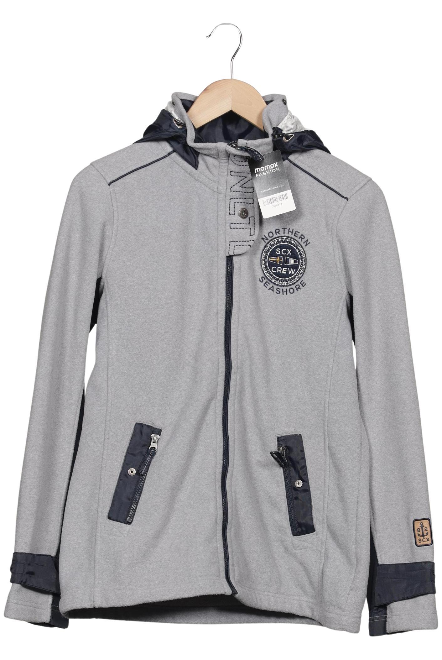 

Soccx Damen Kapuzenpullover, grau, Gr. 40