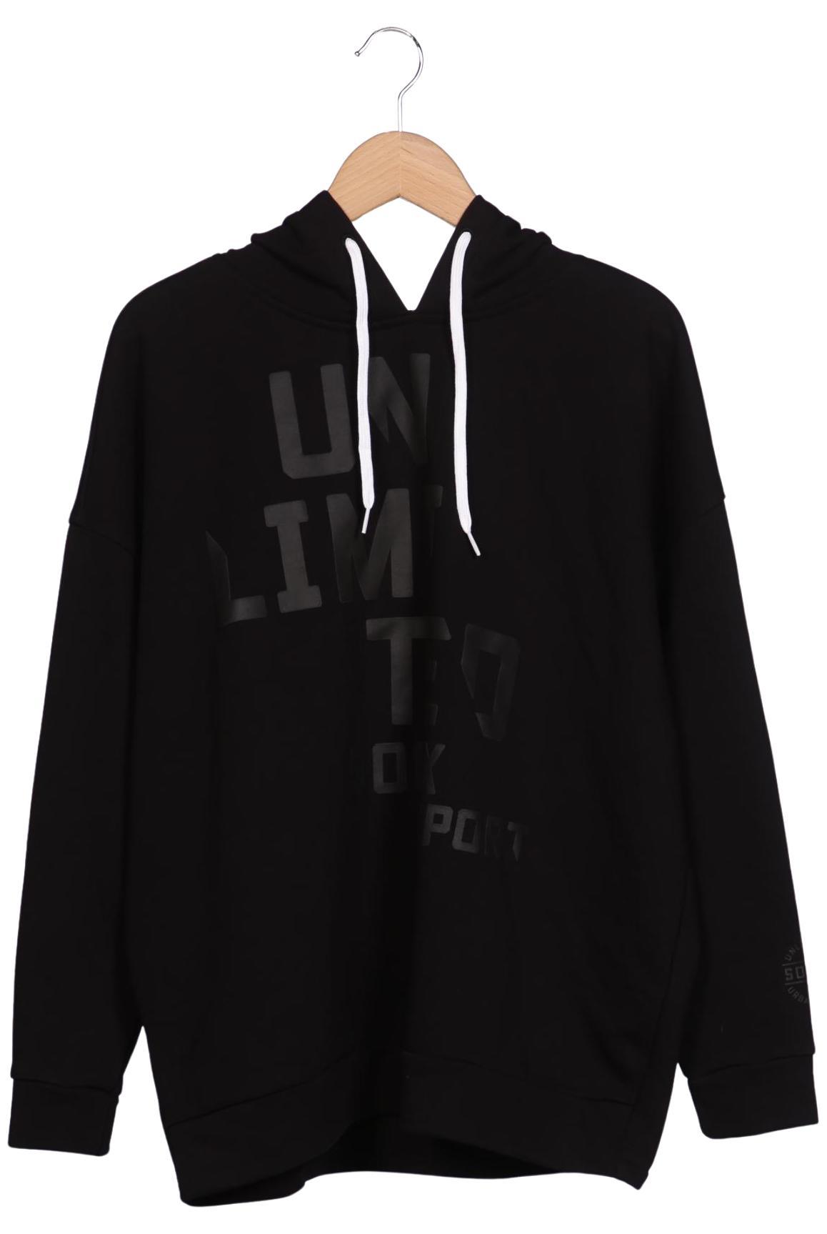 

Soccx Damen Kapuzenpullover, schwarz, Gr. 46