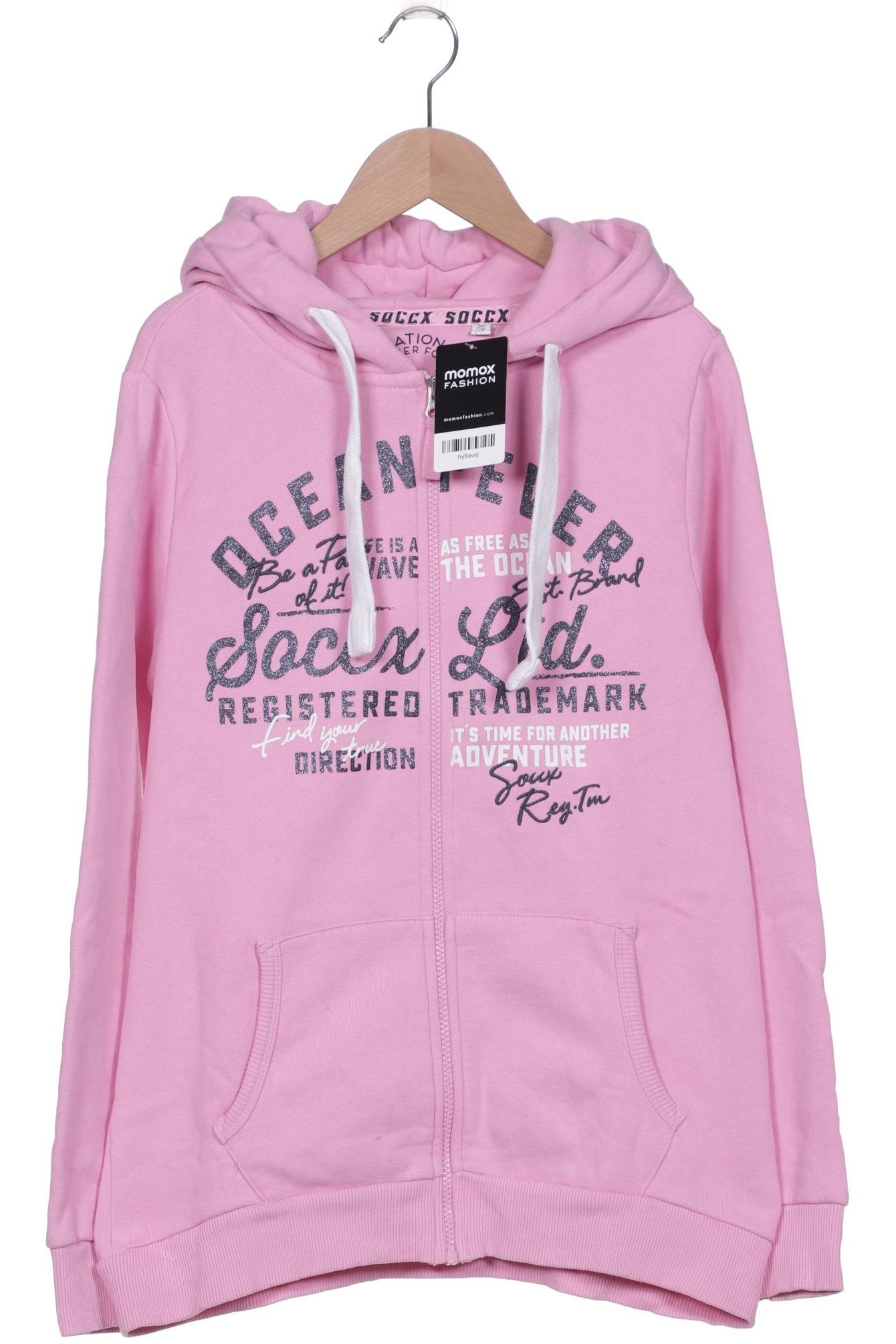 

SOCCX Damen Kapuzenpullover, pink