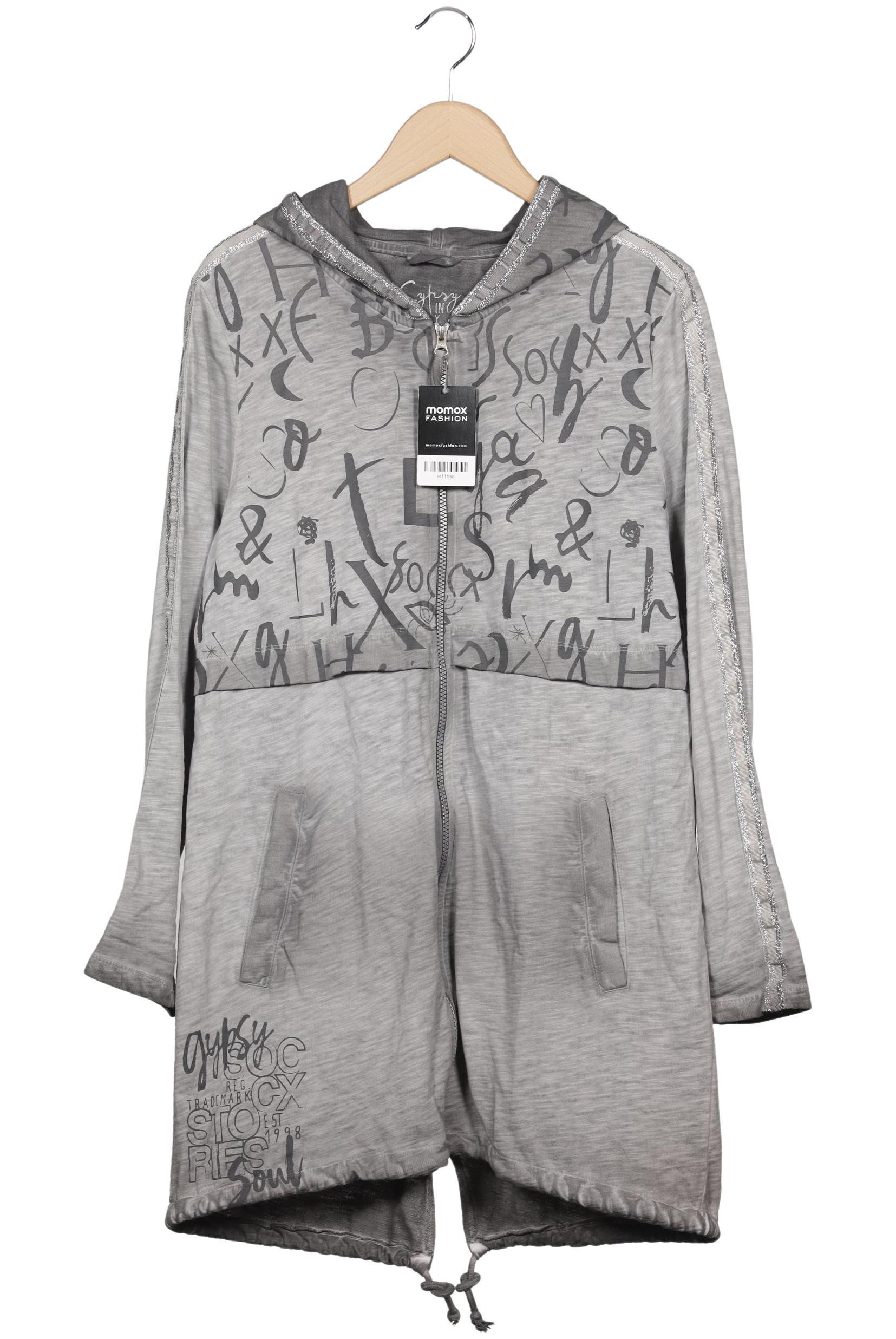 

Soccx Damen Kapuzenpullover, grau, Gr. 40