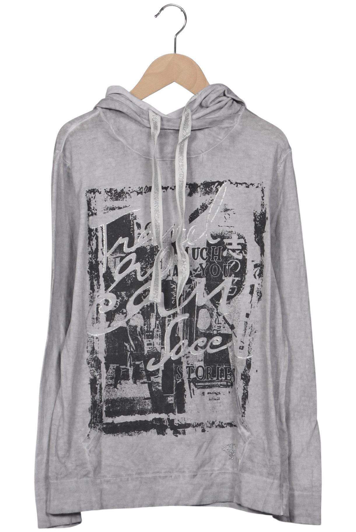 

Soccx Damen Kapuzenpullover, grau, Gr. 40