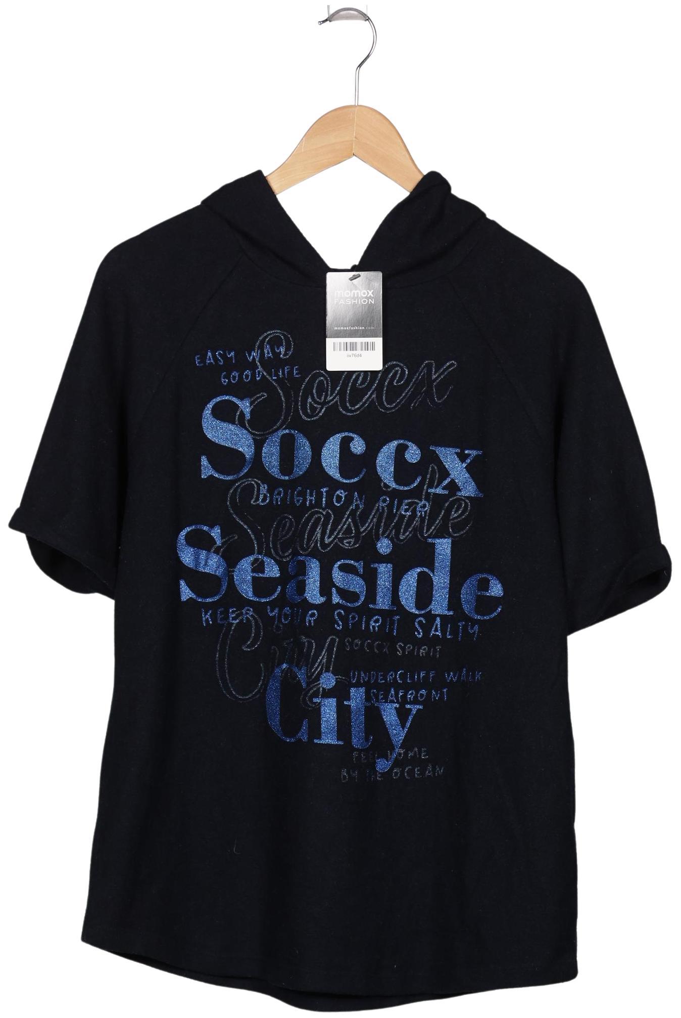 

Soccx Damen Kapuzenpullover, marineblau, Gr. 44